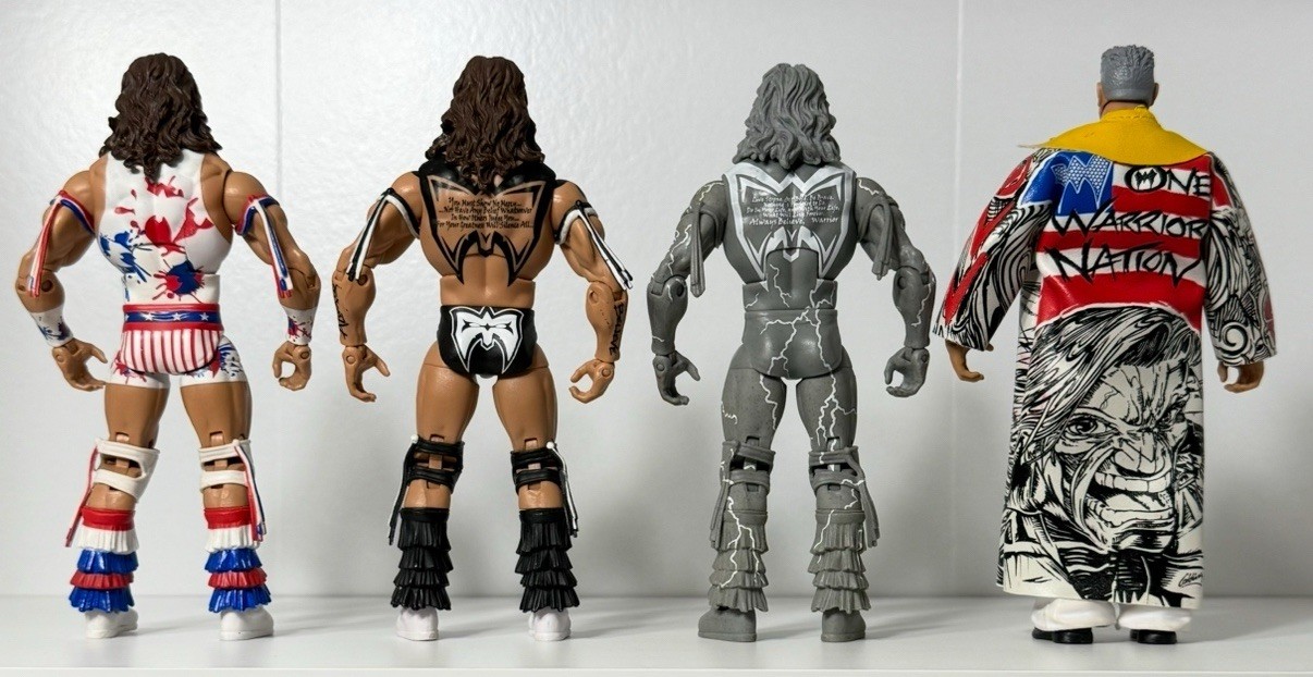Ultimate Warrior WWE Mattel Elite Legends 1/5 Defining Moments 1/15 Set ALL 4