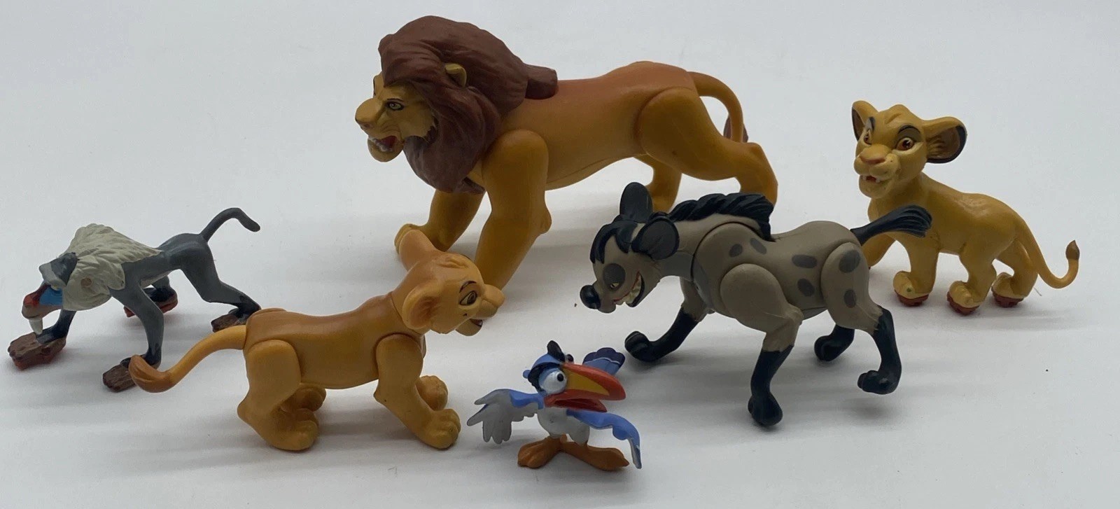 Disney Lion King Fighting Action Figures 1994 & PVC Lot Of 6 Sim a