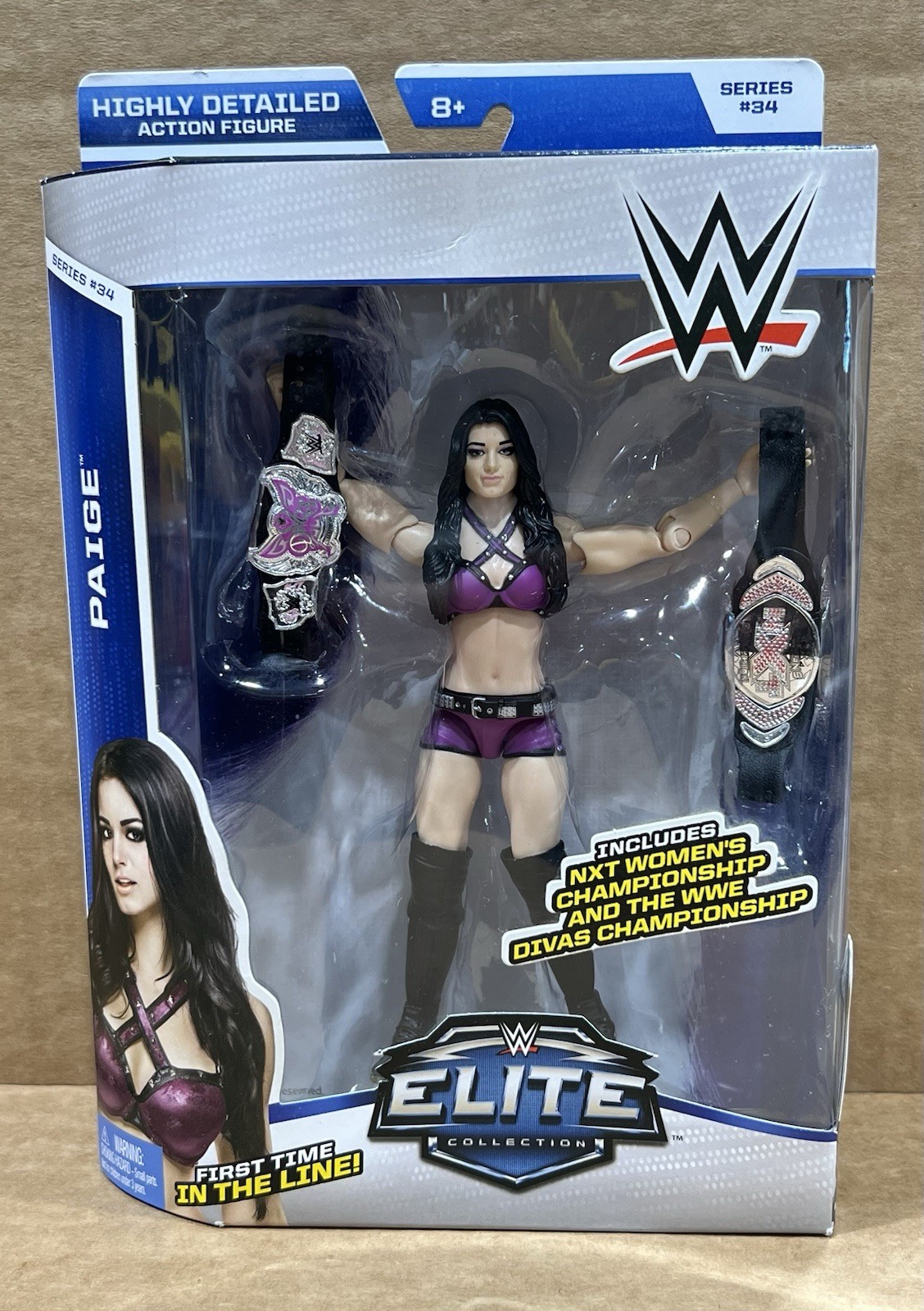 WWE Elite Collection Series 34 Paige First Time In Line Action Figure NXT NIB