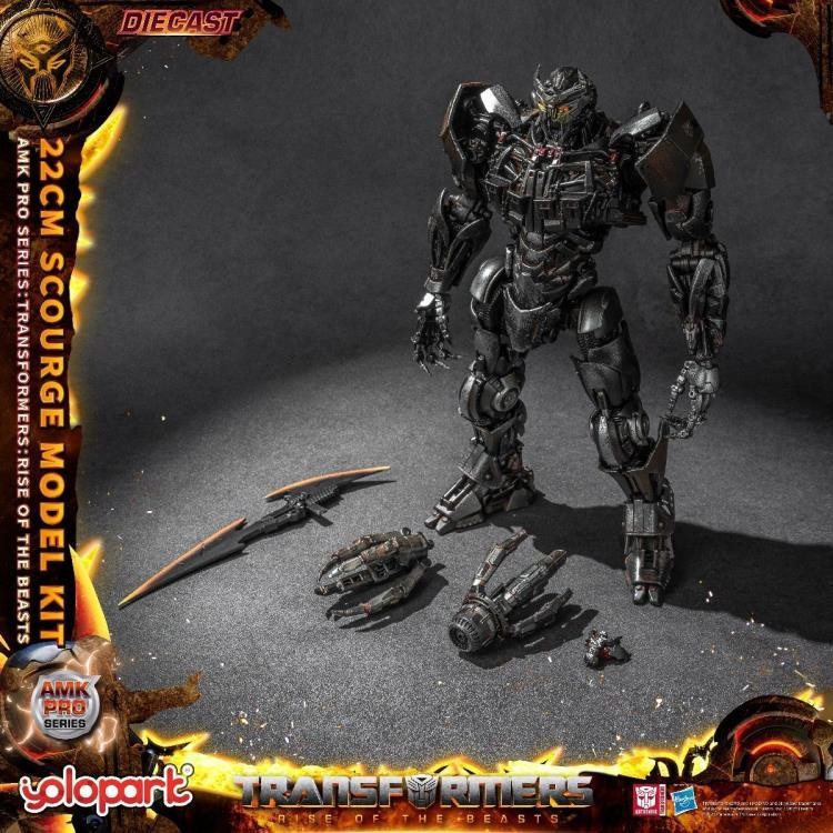 Scourge AMK Pro Series 22 CM Diecast & Electronic Transformers Model Kit Yolopar