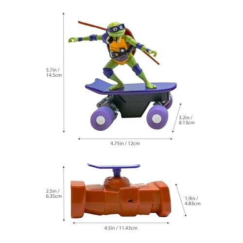 Donatello Remote Control Skateboard RC Vehicle TMNT Toy Ages 5 and Up