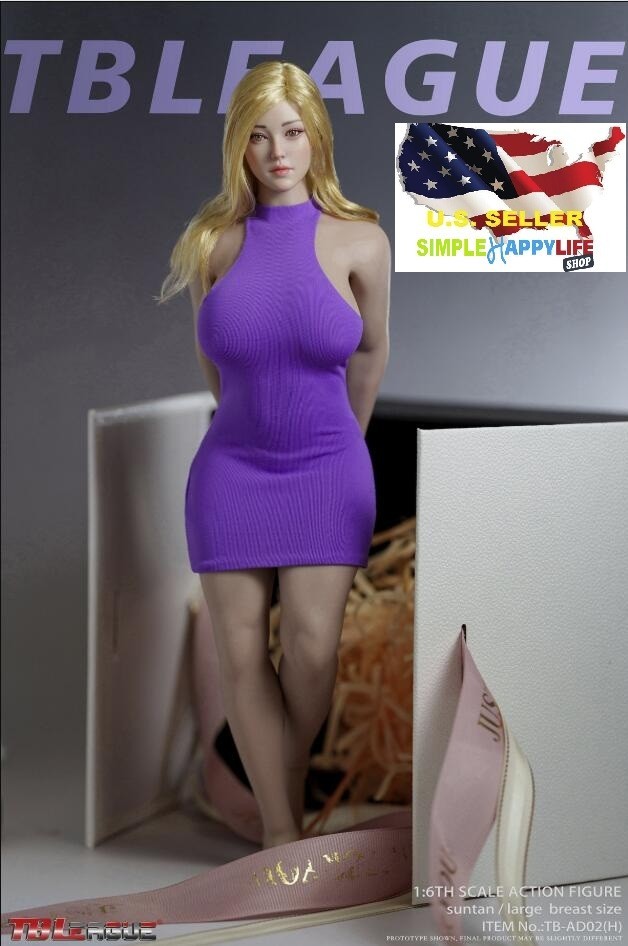 TBLeague TB-AD02H 1/6 Female Suntan Large Bust Fullness Figure w/ HEAD ❶USA❶