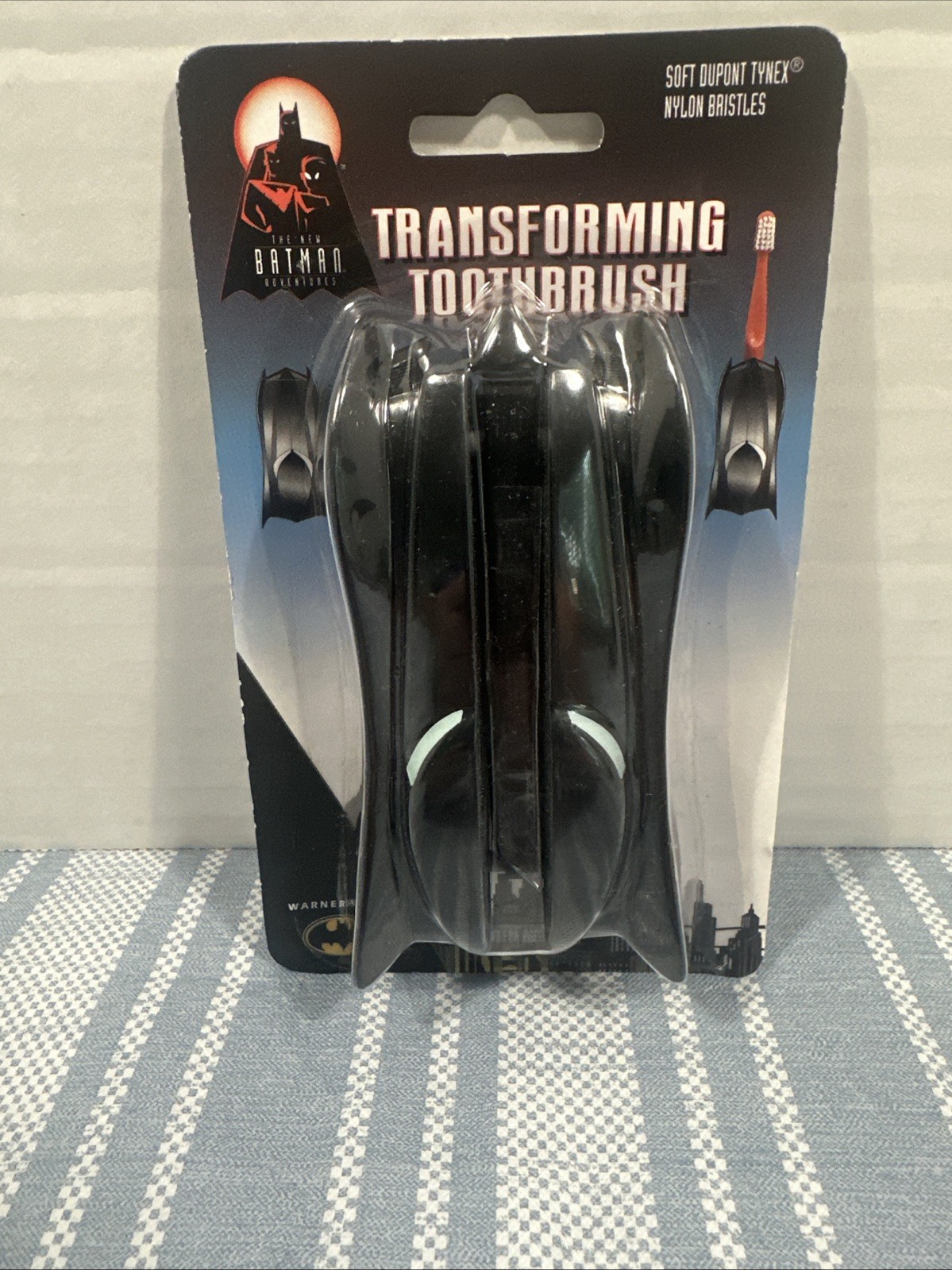 Vintage The New Batman Adventures Transforming Toothbrush Rare NOS Batmobile