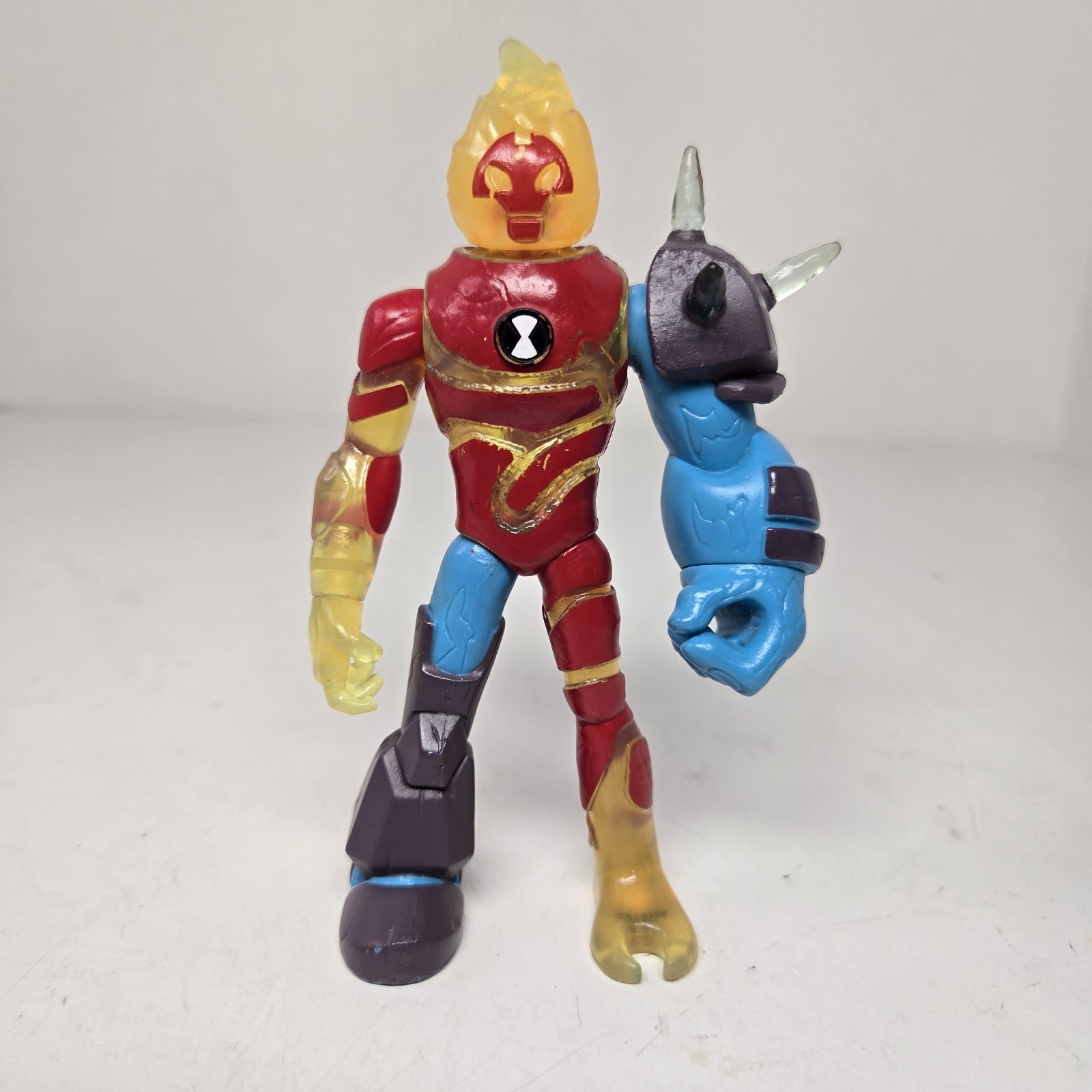 Incomplete – Heatblast Omni-Glitch Heroes Mix and Match 5&Prime; Playmates Figure
