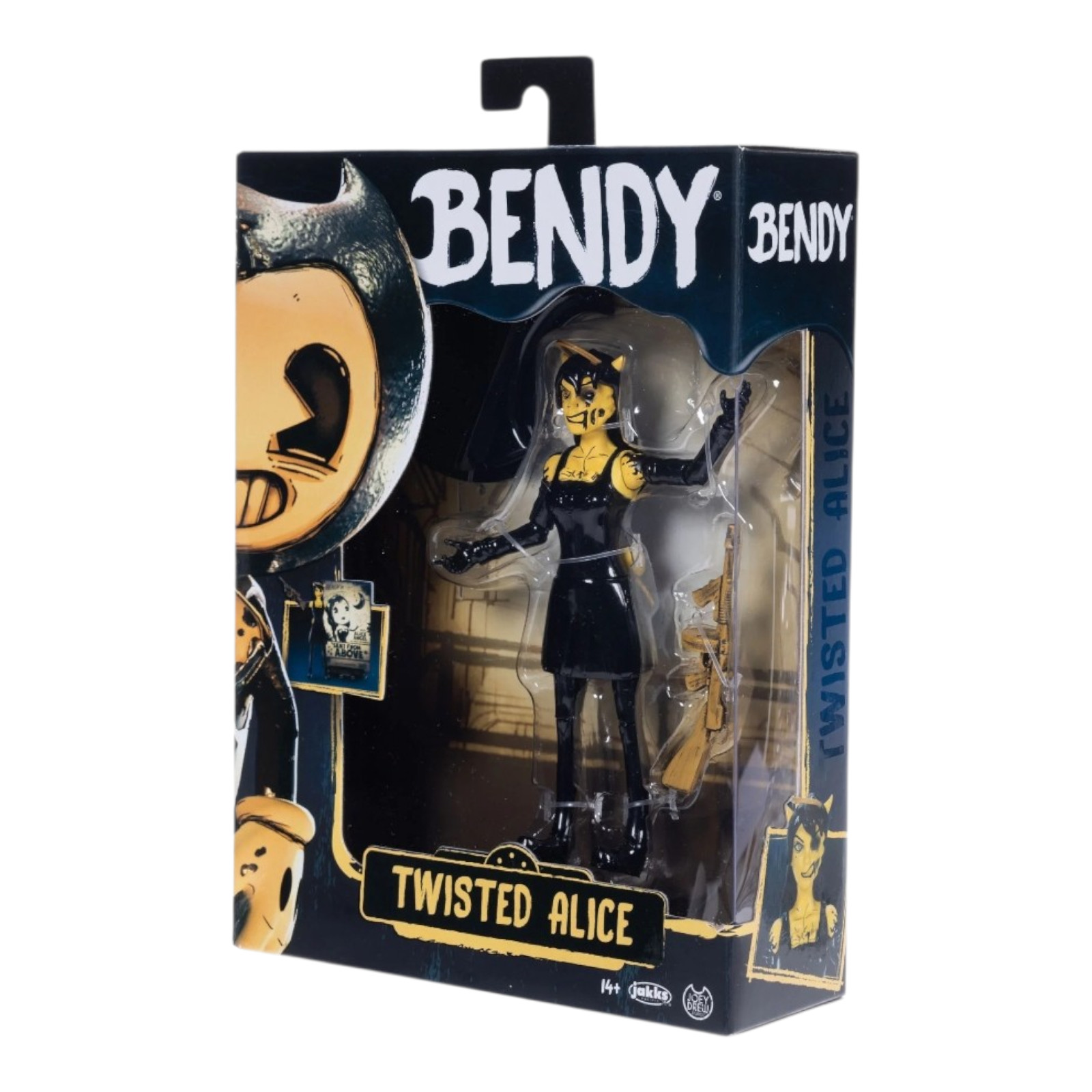Bendy & The Ink Machine 5&Prime; Twisted Alice Figure with Tommy Gun Black Ages 14+