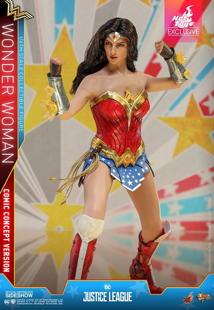 Hot Toys 1/6 Mms506 Justice League Wonder Woman Comic Concept Action Figure