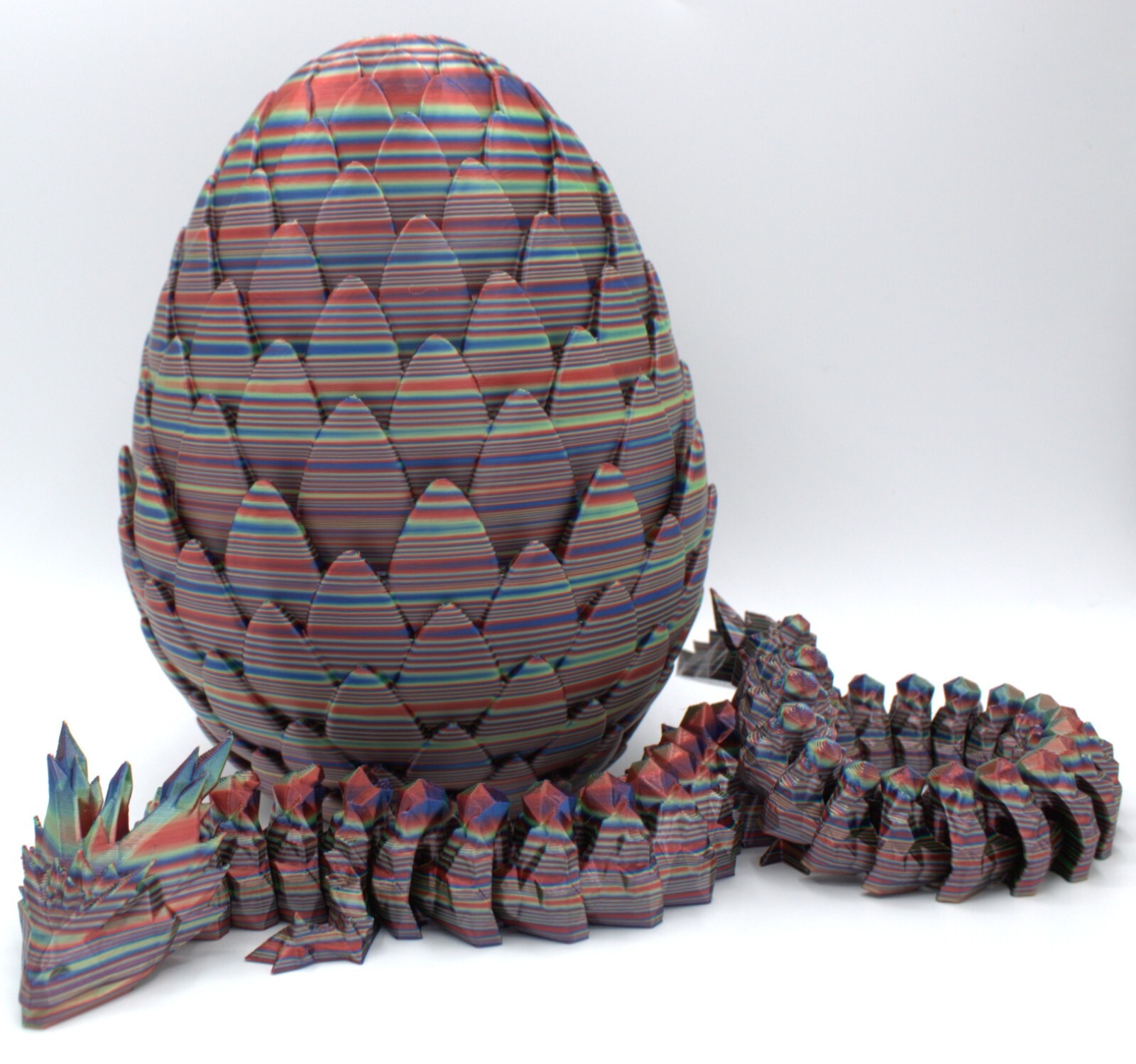 3D Printed PLA Dragon and Egg Combo, Great House Decor/Kids Toy