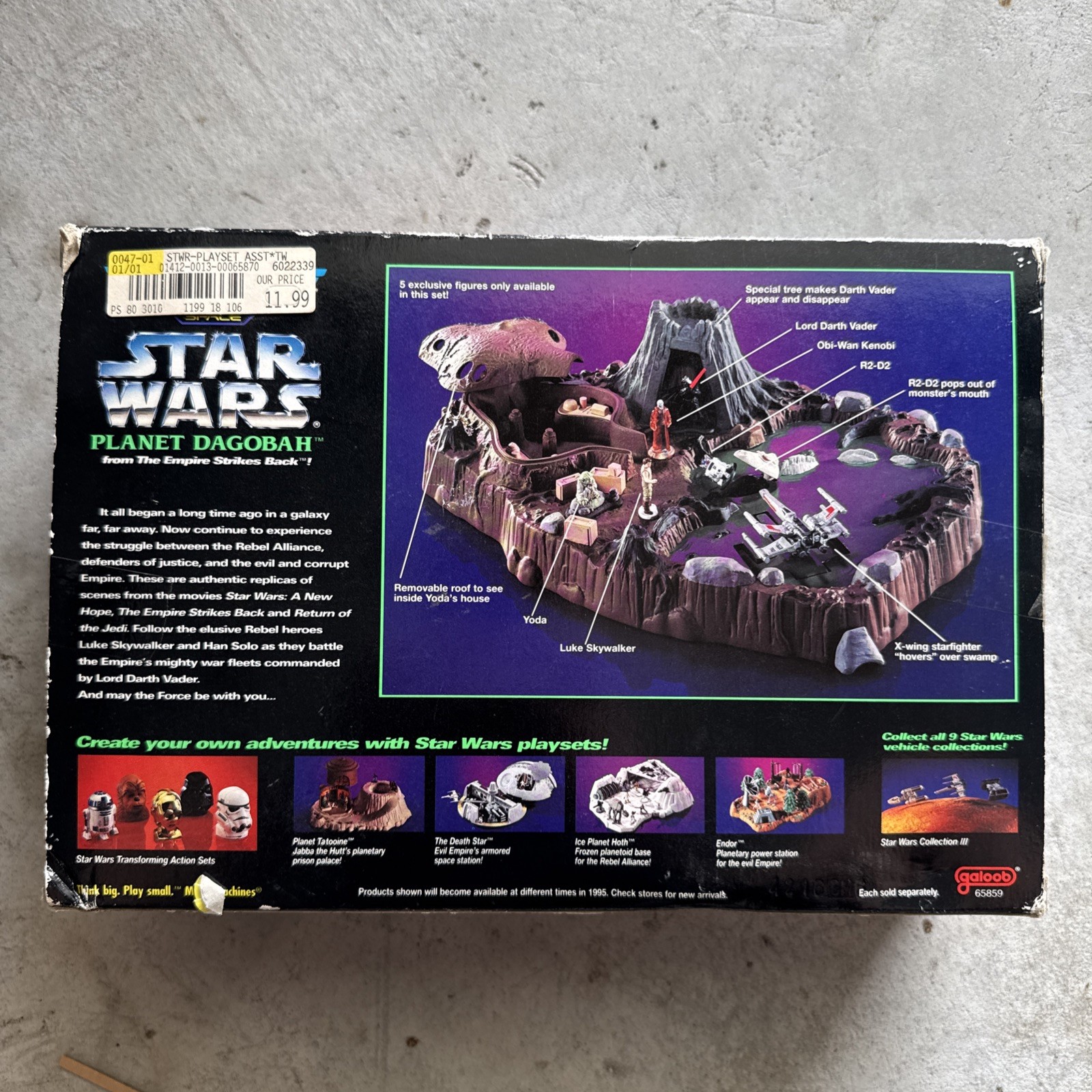 Micro Machines Star Wars Planet Dagobah The Empire Strikes Back Play Set Galoob
