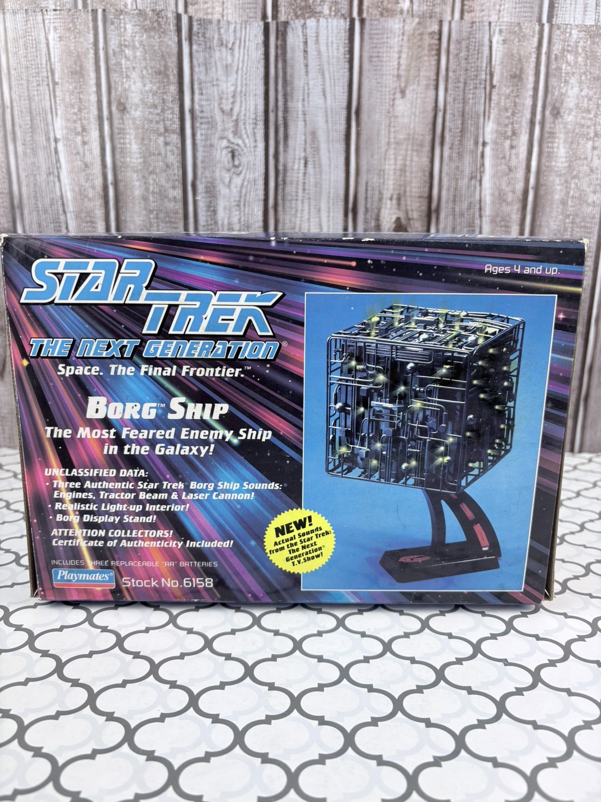 Star Trek The Next Generation BORG SHIP Cube ‘94 Playmates Vintage NEW OPEN BOX