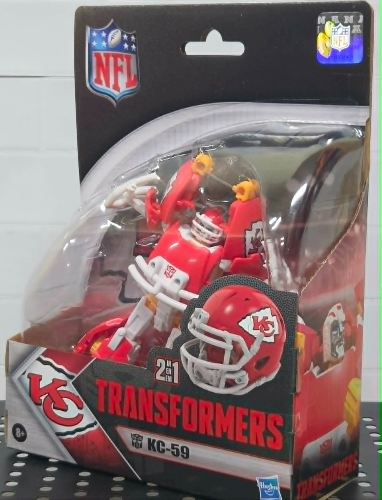 Transformers NFL Kansas City Chiefs KC-59 Action Figure by Hasbro