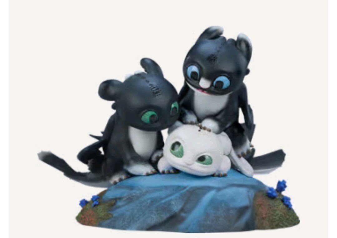HTTYD Dart, Pouncer, & Ruffrunner Statue Sideshow Collectibles 200617