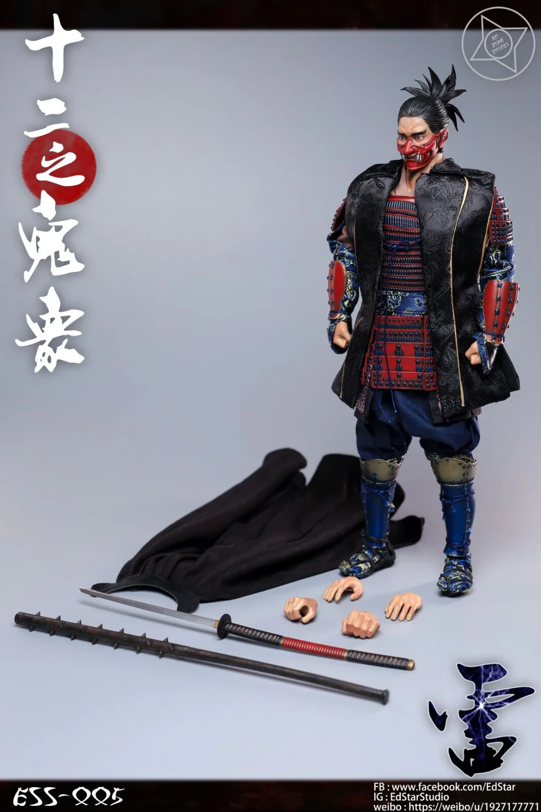 EdStar 1/6 ESS 005 The Twelve Ghosts Thunder Samurai Warrior Soldier Figure Toy