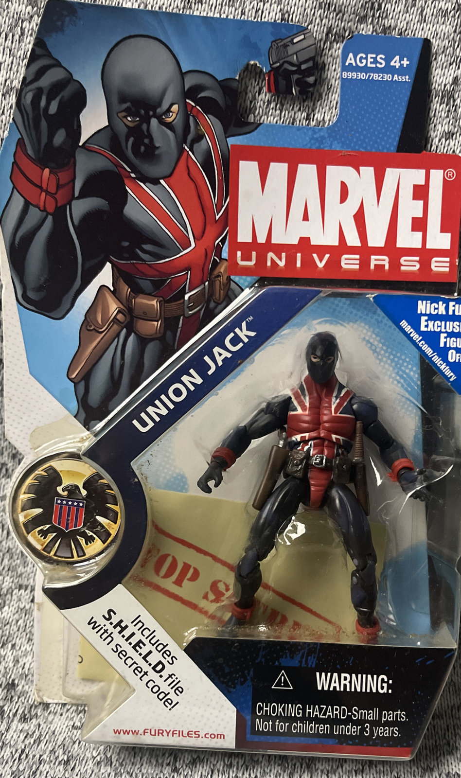 Marvel Universe 3.75 Union Jack Series 1 #26 Hasbro. New In Package. T7