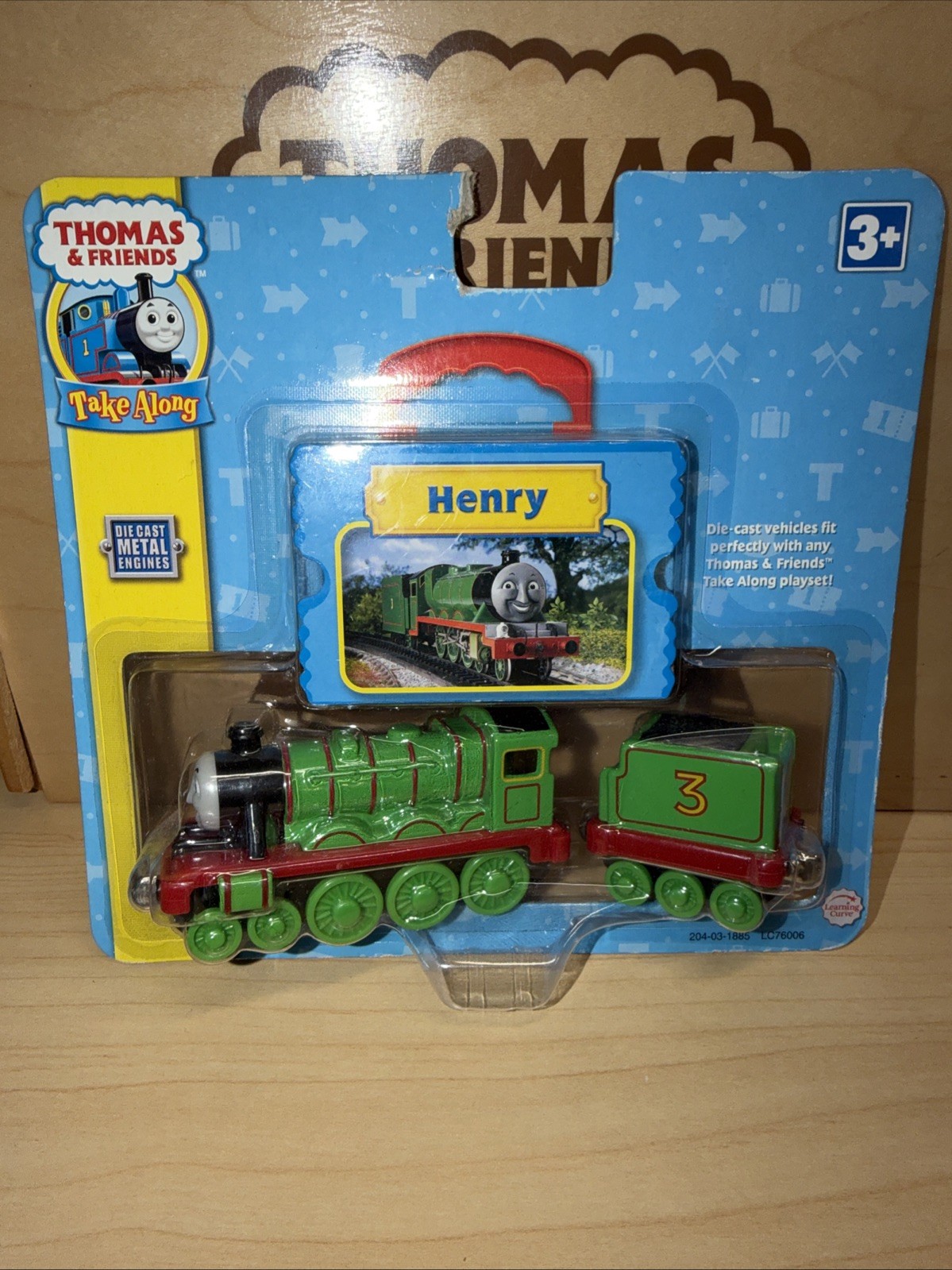 HENRY ! THOMAS FRIENDS TRAIN TAKE Along n play Diecast 2002 NEW ! #3 GREEN