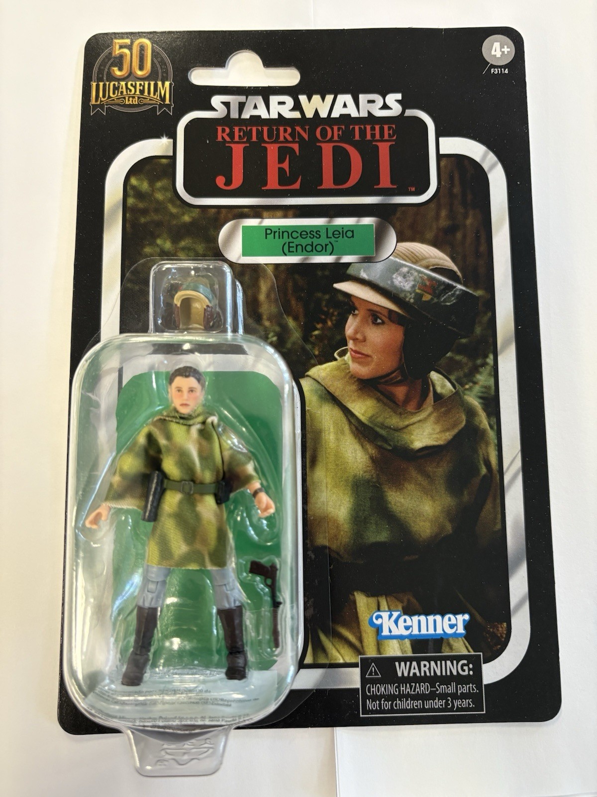 Star Wars Return of the Jedi Princess Leia (Endor) Action Figure Lucasfilm 50