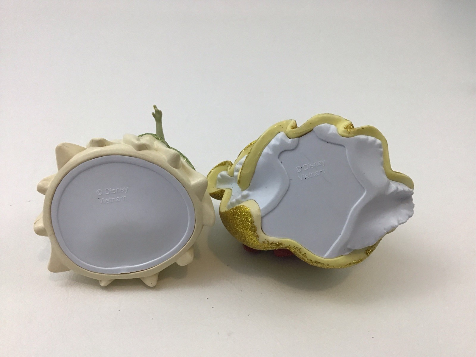 Disney Store Disney Glitter Princess Figures Lot of 2 Snow White Tiana Toy 3.5”