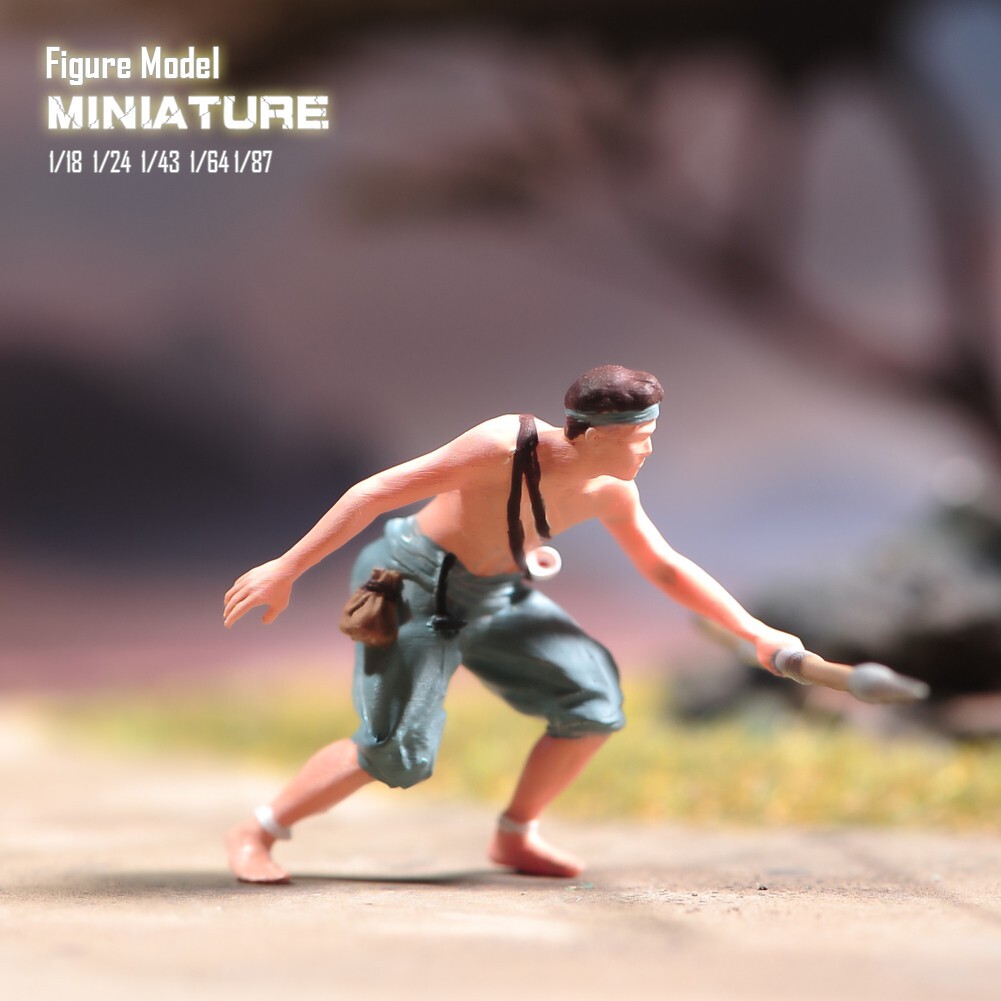 ANT 1/64 Primitive Man 3# Painted Doll Figure Mini Diorama Miniature Toy Anime