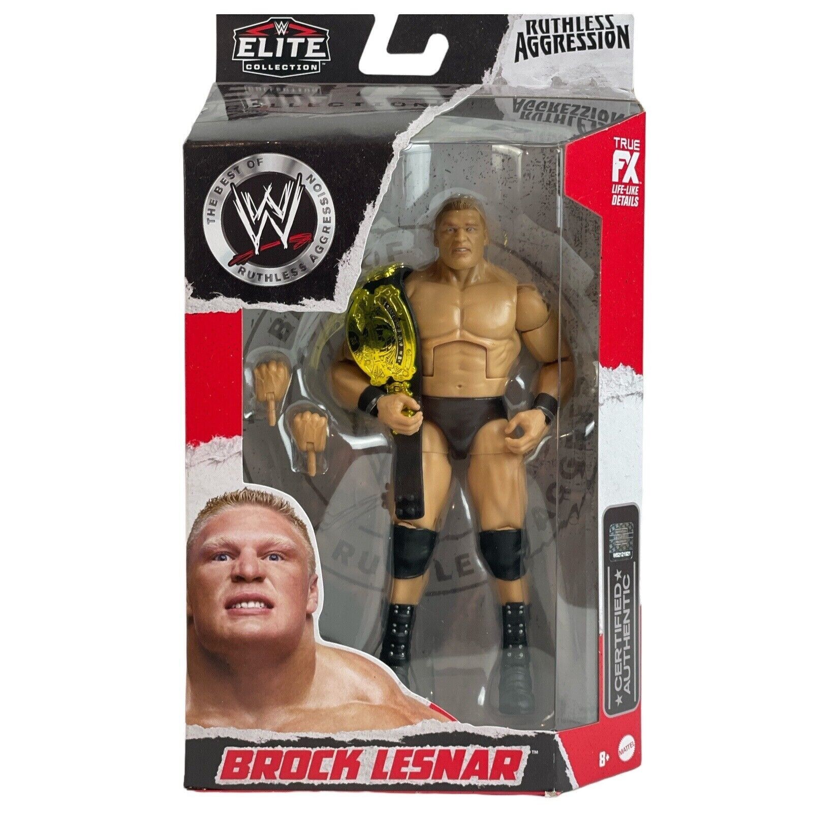 WWE Elite Ruthless Aggression Brock Lesnar Mattel 6&Prime; Inch Wrestling Figure 2022