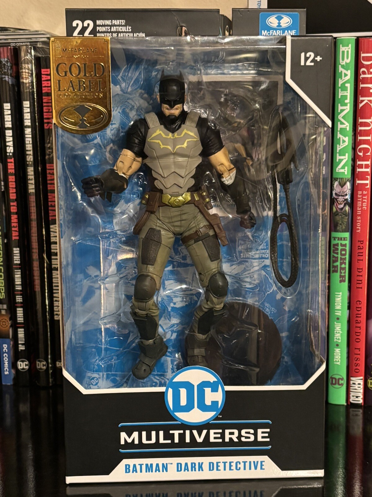 McFarlane DC Multiverse Batman Dark Detective 7” Figure/Gold Label Edition. New