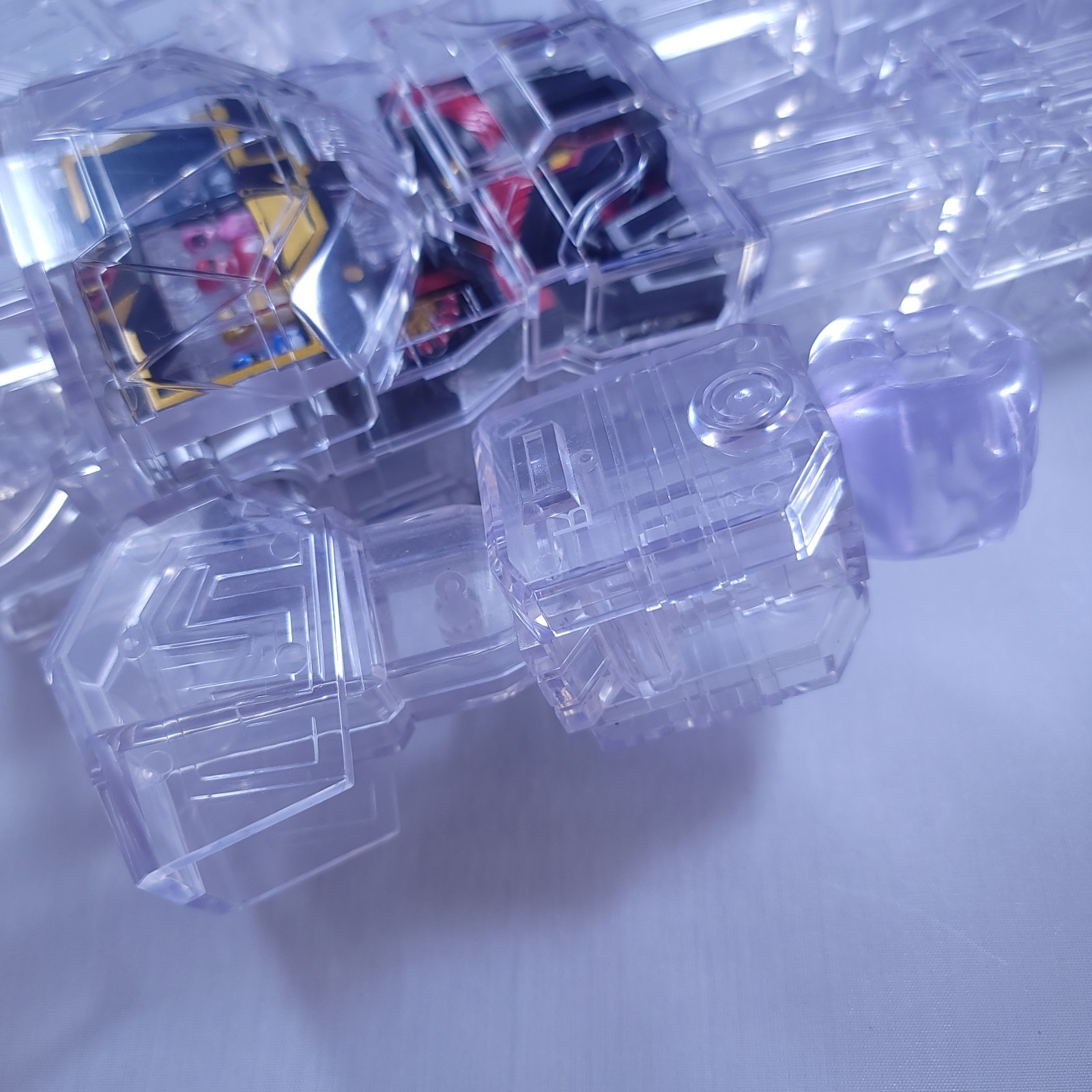 Super7 Cyborg Mighty Morphin Power Rangers Megazord Clear Figure – No Box
