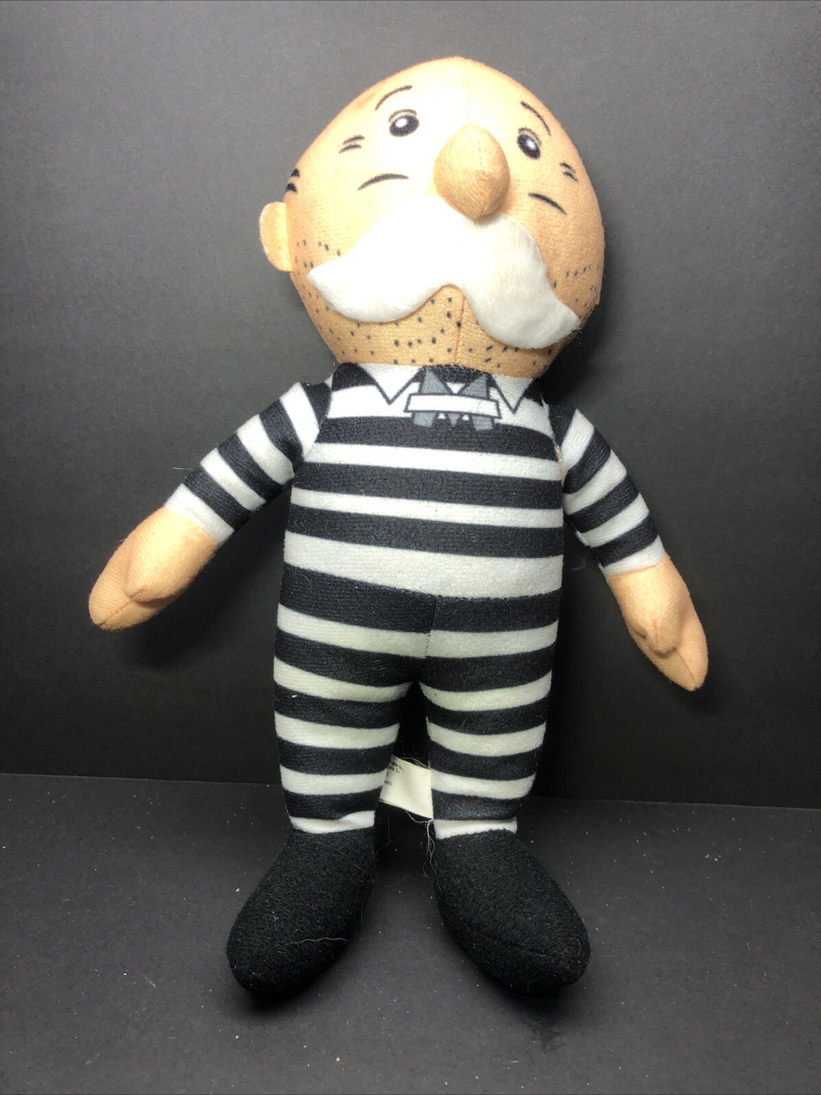Mr. Monopoly Man Official Plush Hasbro Gaming Get Out Of Jail Free Toy / 10”