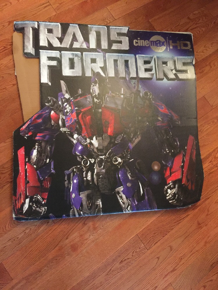 HBO Generation 1 Transformers OFFICAL CINEMAX CARDBOARD STANDEE UNUSED -PRIME