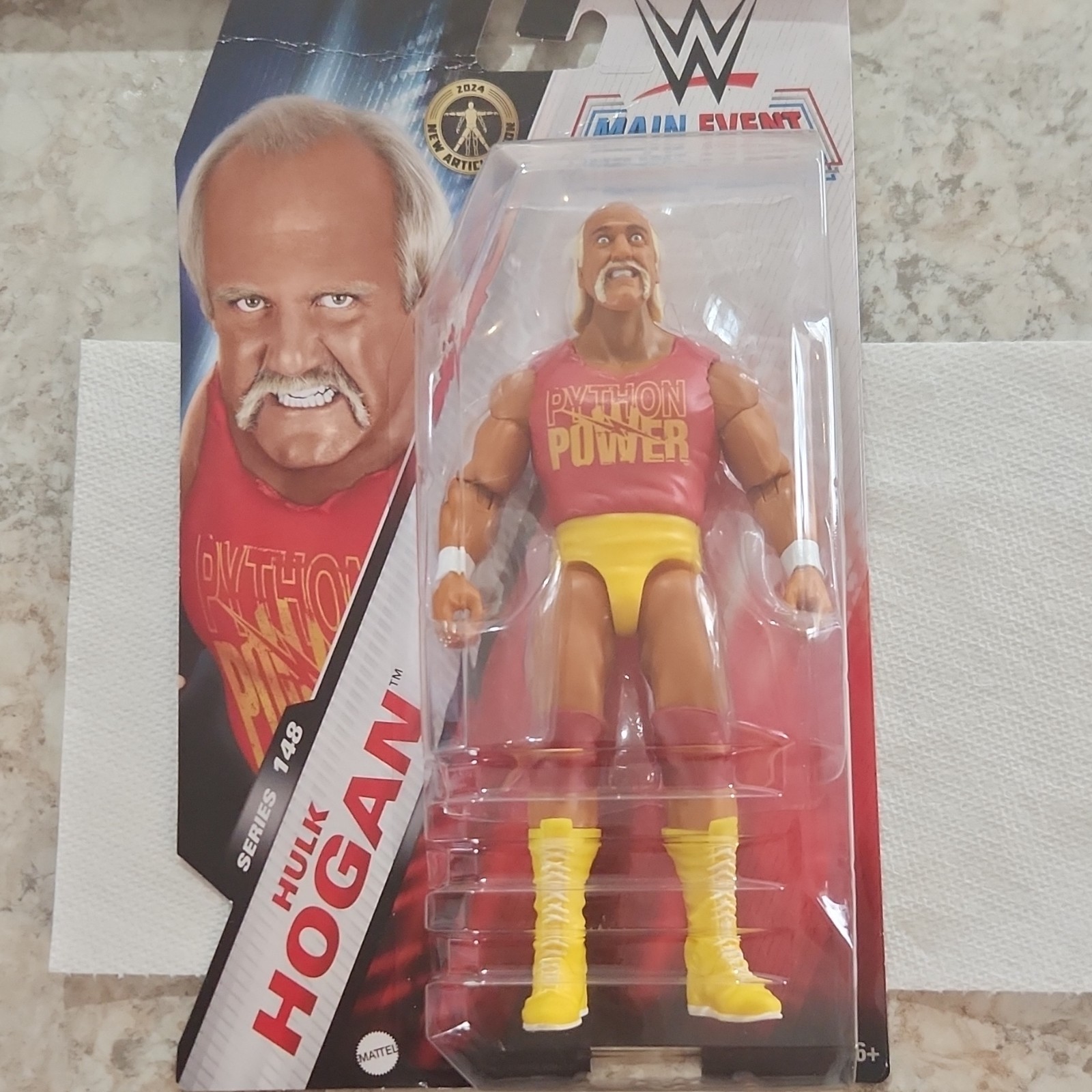 Mattel WWE Main Event Series 148 Hulk Hogan Highly Articulated Action Figure