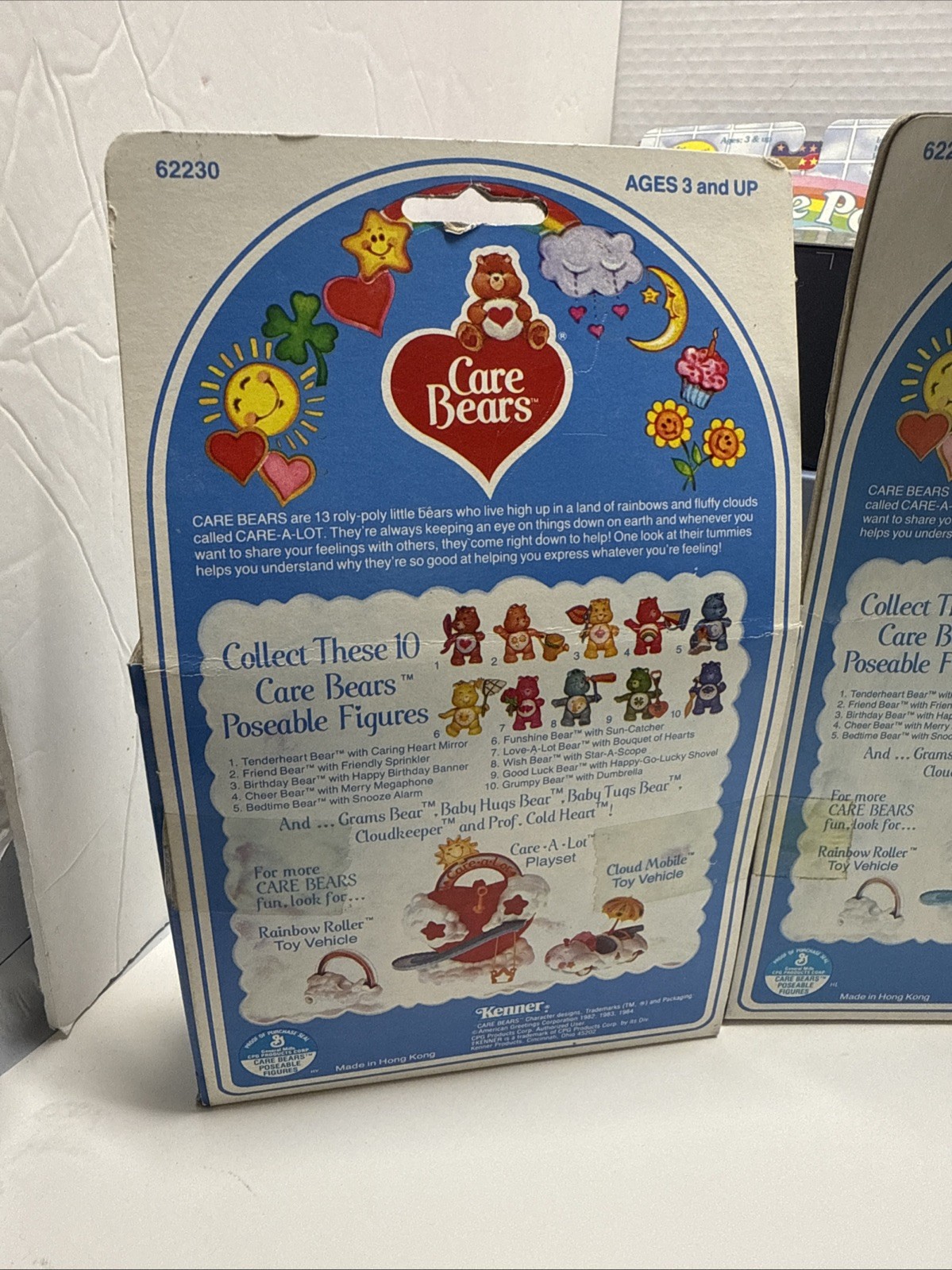 Cheer Bear Merry Megaphone Good Luck Bedtime Care Bears Cousins 1980 Kenner Lot