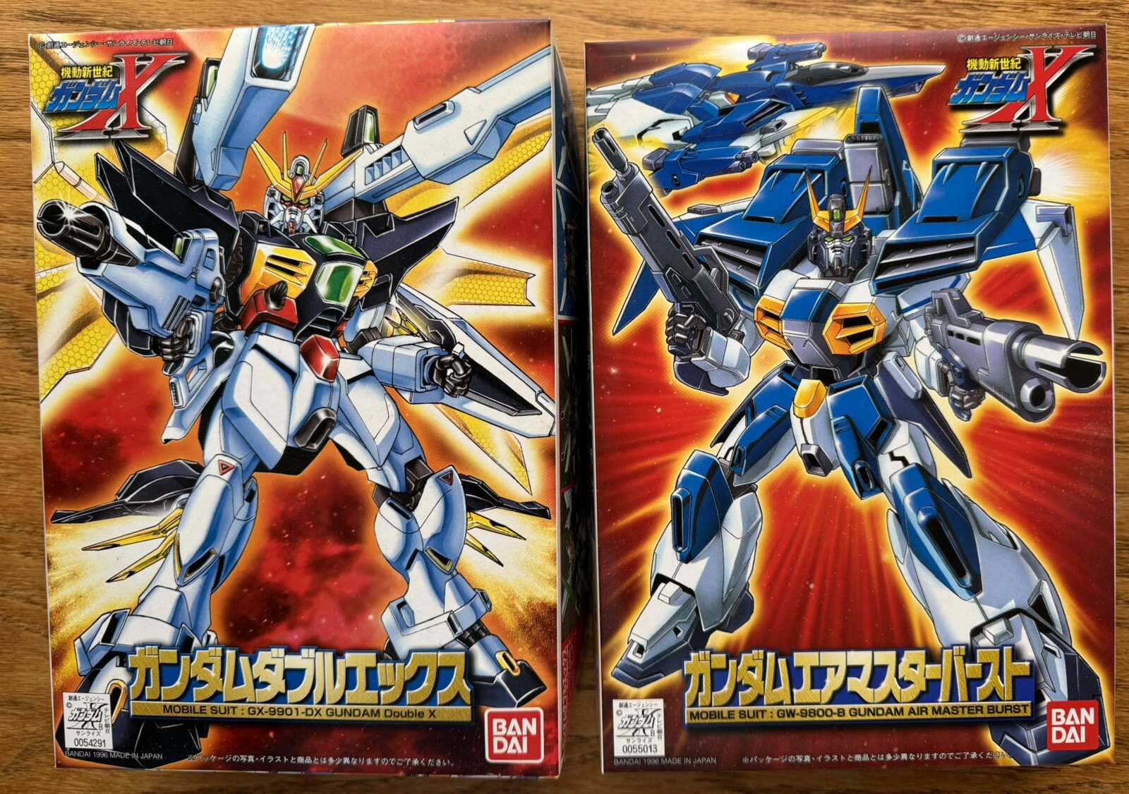 Gundam X Series 2 1/144 Kits (#07 Gundam Double X & #08 Air Master Burst) Bandai