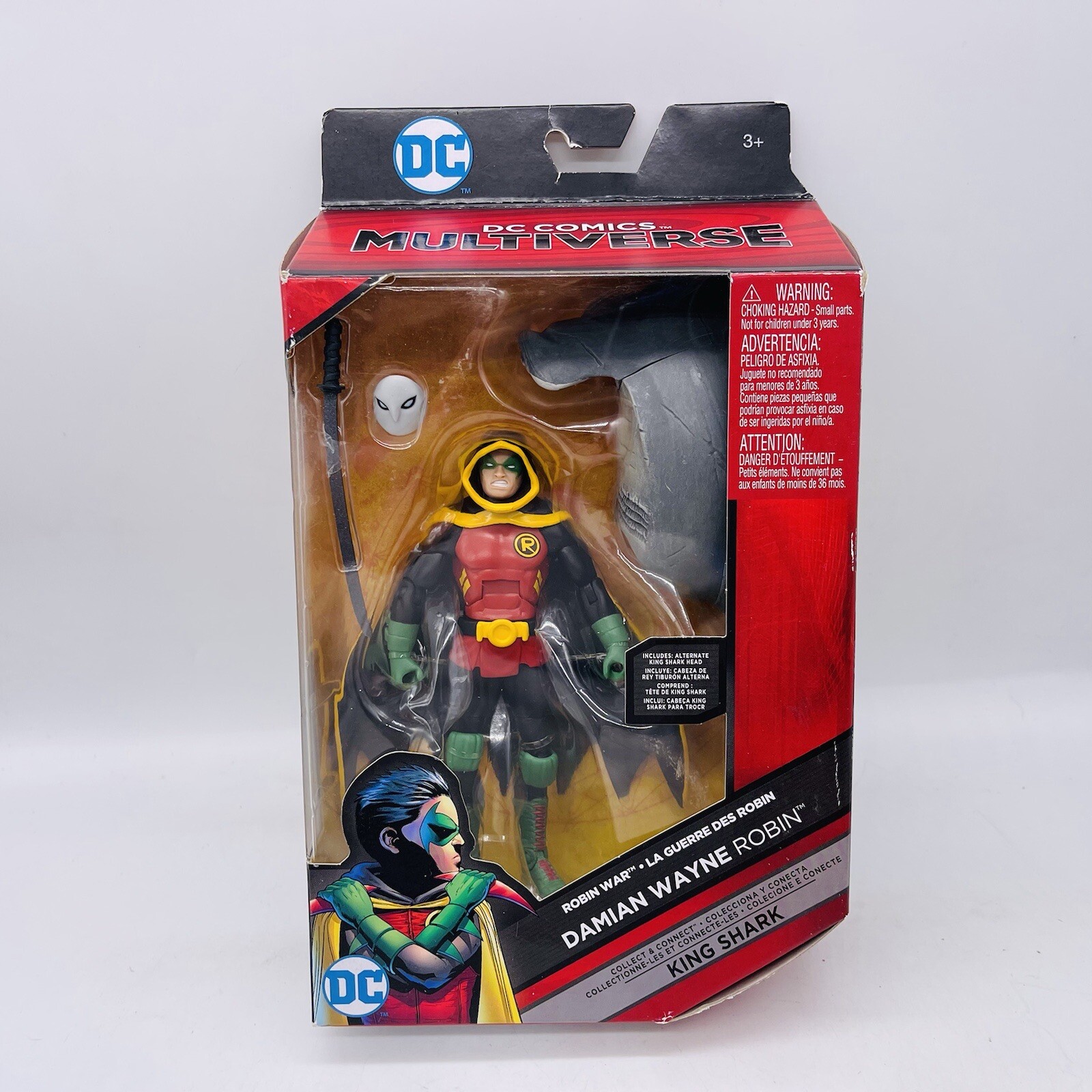 Robin Damian Wayne DC multiverse King shark BAF Wave NIP 6&Prime; DCU Son Of Batman