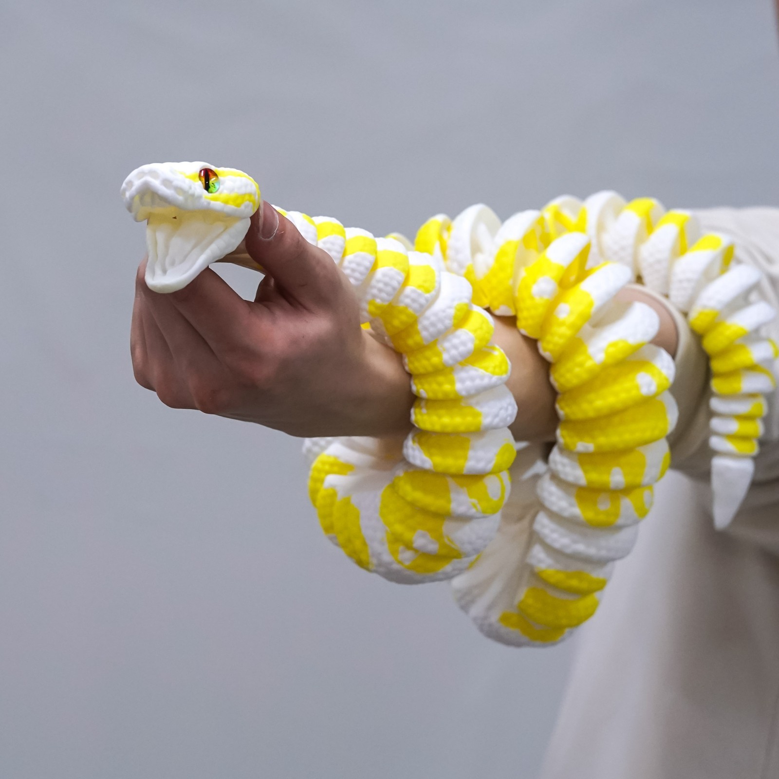 3D Printed Ball python Model,Articulated Animals figure,Fidget Toys Home Decor