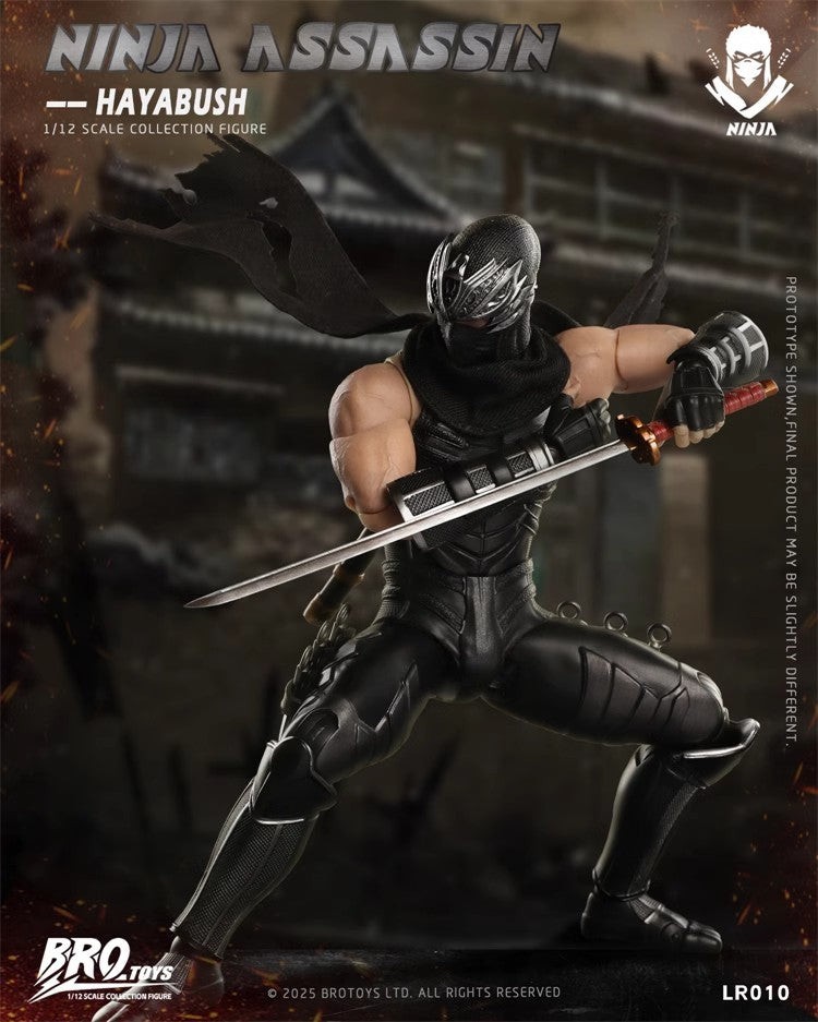 Brotoys LR010 1/12 Ninja Gaiden Ryu Hayabusa Ninja Assassin Hayabushi MISB USA