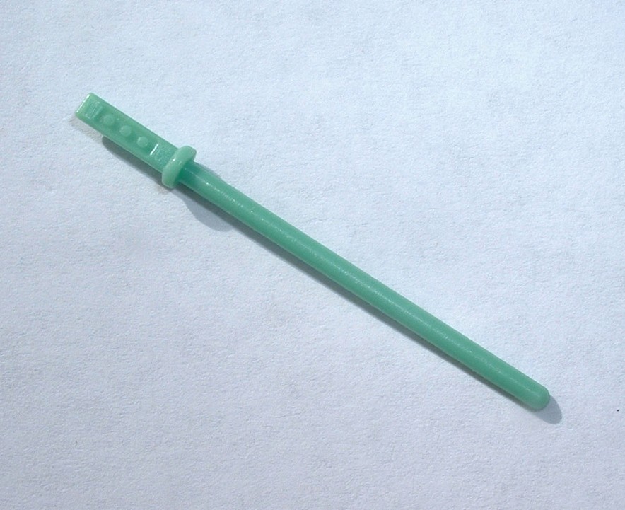 NICE 2&Prime; Custom FLOAT Green Handheld Lightsaber 1983 Luke Jedi Vintage Star Wars