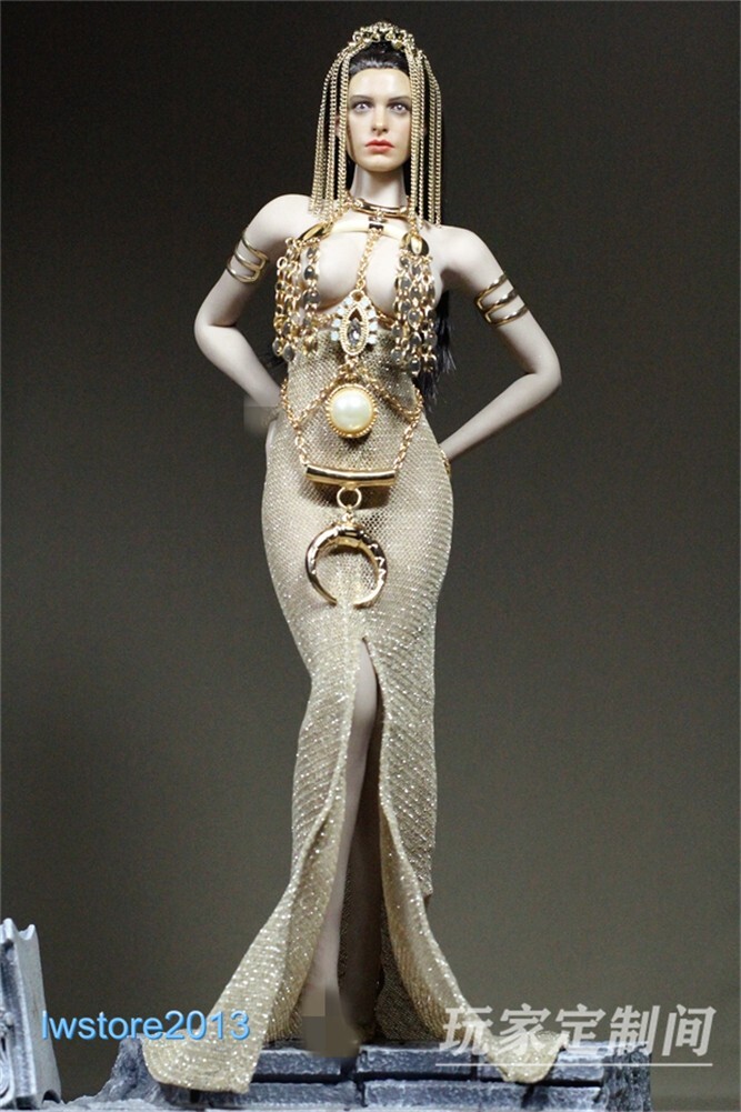 1:6 Egypt Queen Headwear Tops Skirt Clothes 12&Prime; Female PH TBL Action Figure Body