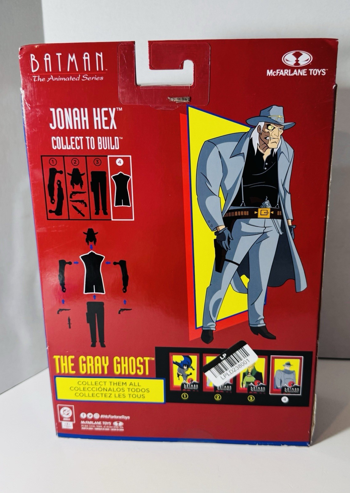 McFarlane Batman the Animated Series the Gray Ghost (Jonah Hex BAF Wave) READ