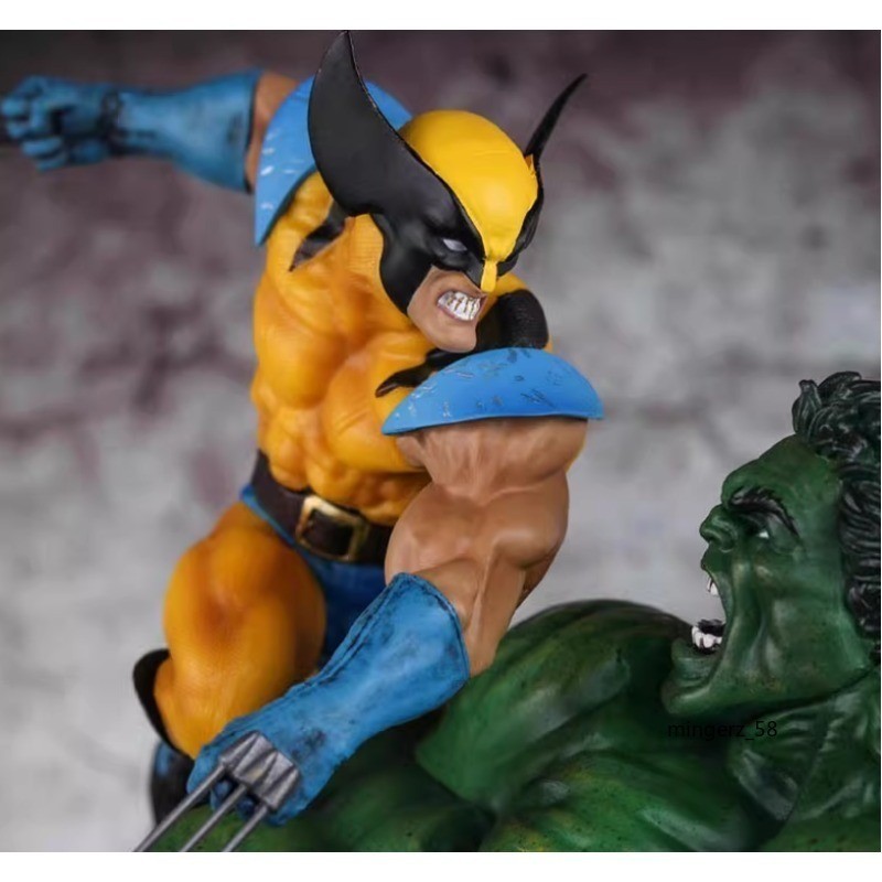 US STOCK Hulk VS. Wolverine 13 » Figure Statue Model Toy Collection Gift PVC New