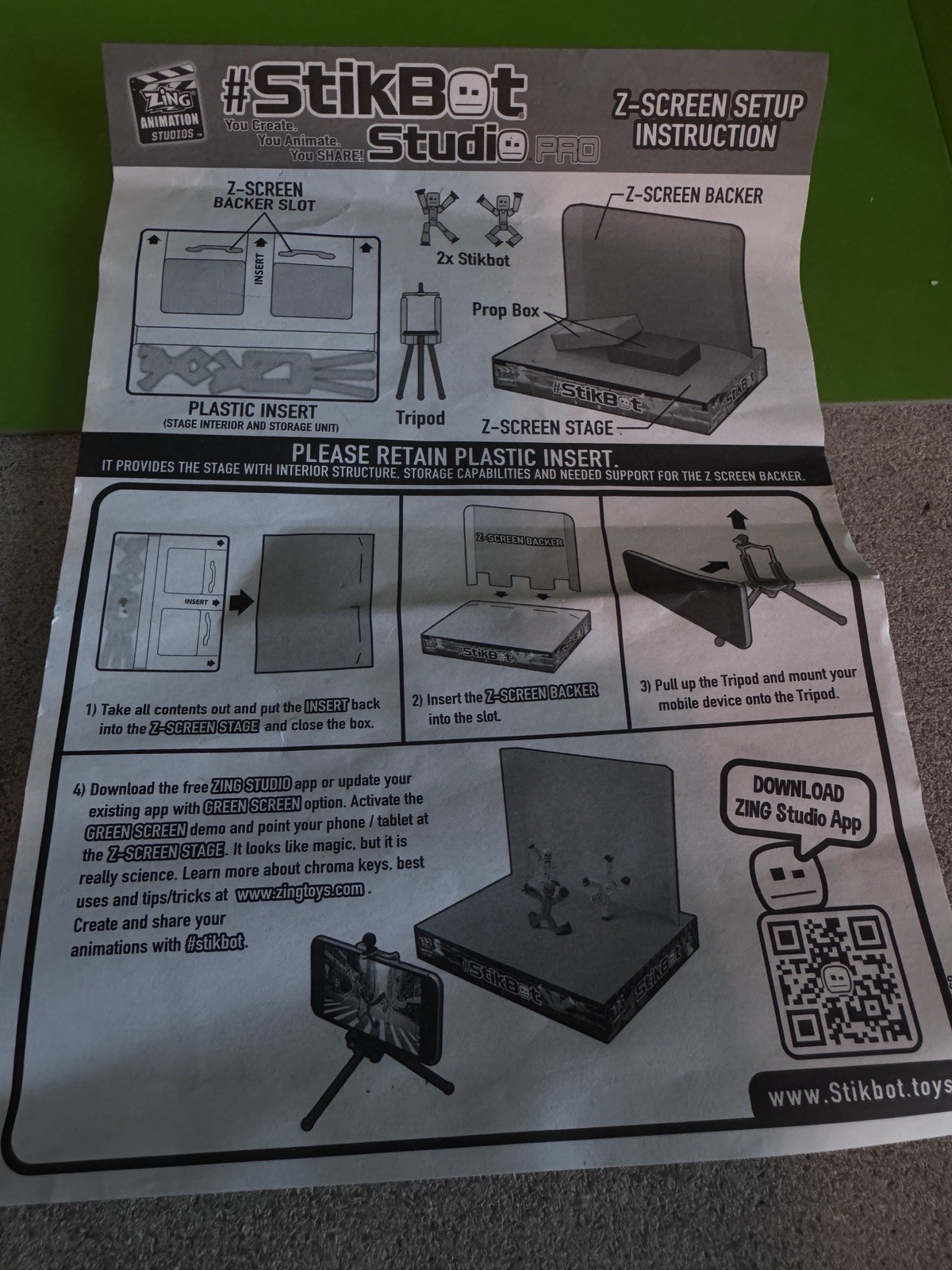 Stikbot Studio Animation Set with Figures – 8 Figures with Studio setup and back