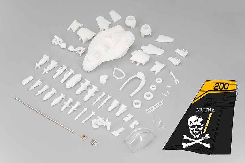 F/A-18F Fighter Aircraft Cute Version 3D Printed static Models