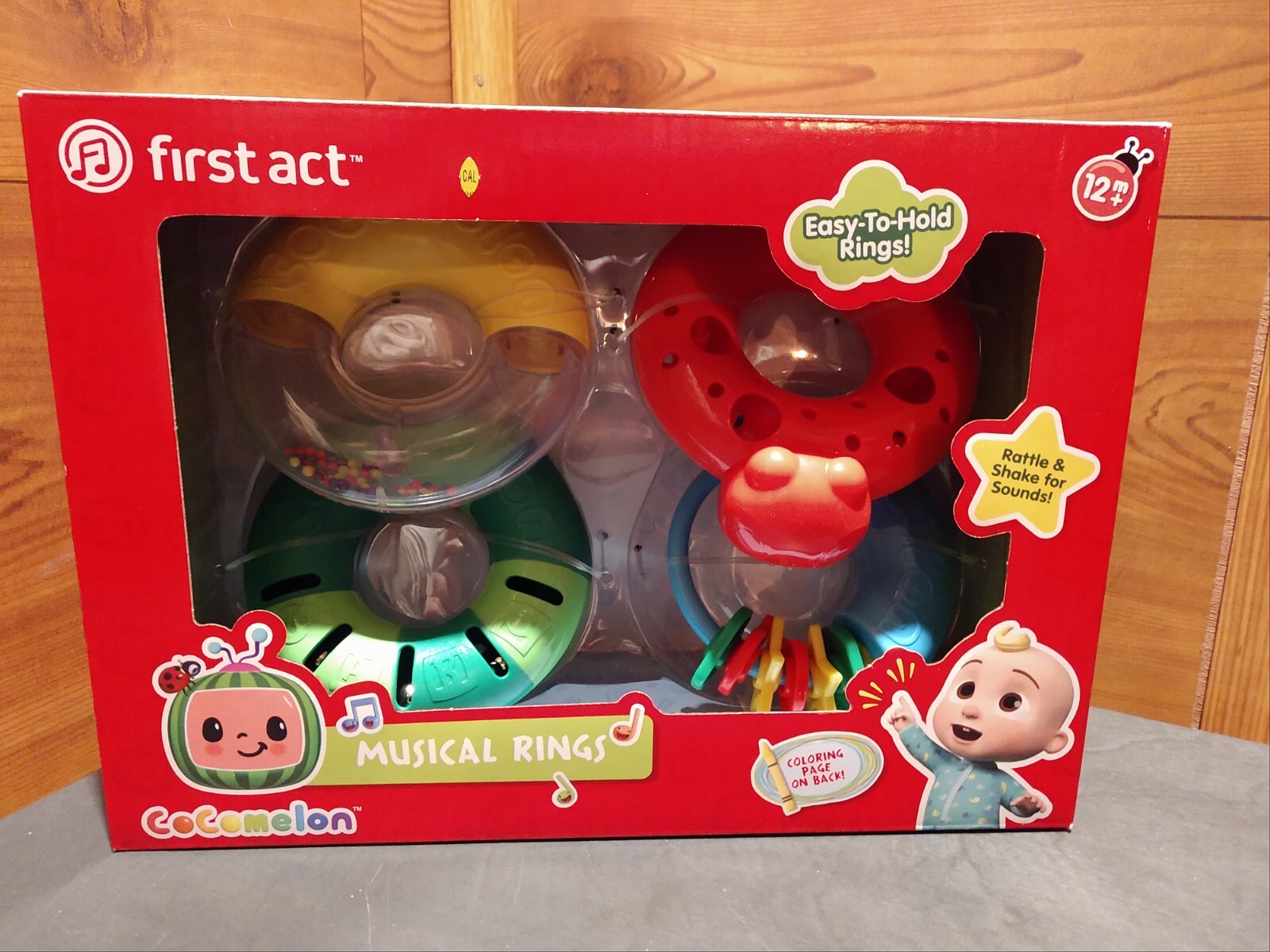 NIB COCOMELON™ FIRST ACT™ 4 PIECE MUSICAL RINGS FOR 12+ MONTHS