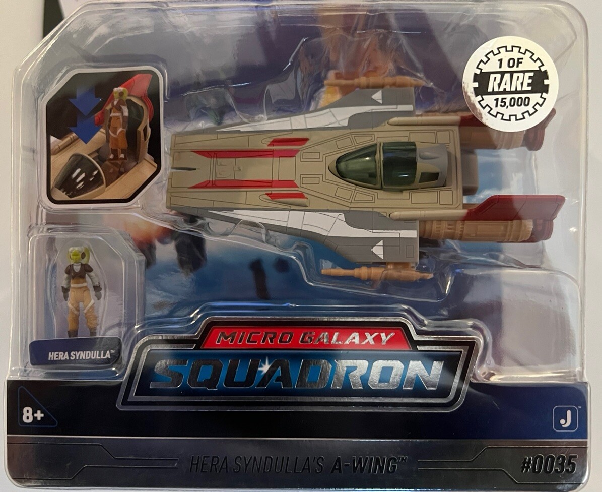 Star Wars Micro Galaxy Squadron Hera Syndulla&rsquo;s A-Wing RARE 1/15,000 Series 2