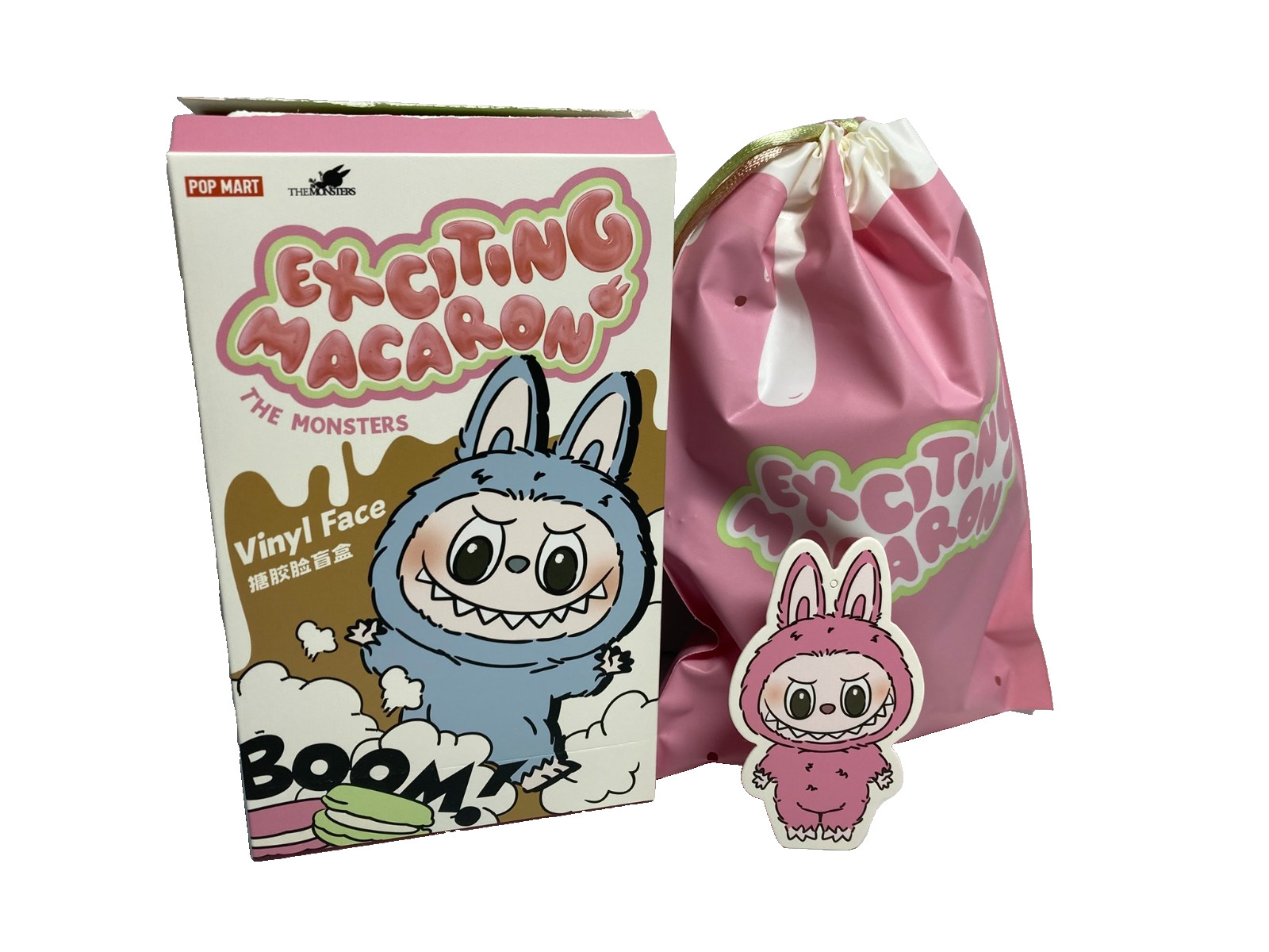 Exciting Macaron Labubu “Lychee Berry” POPMART – AUTHENTIC