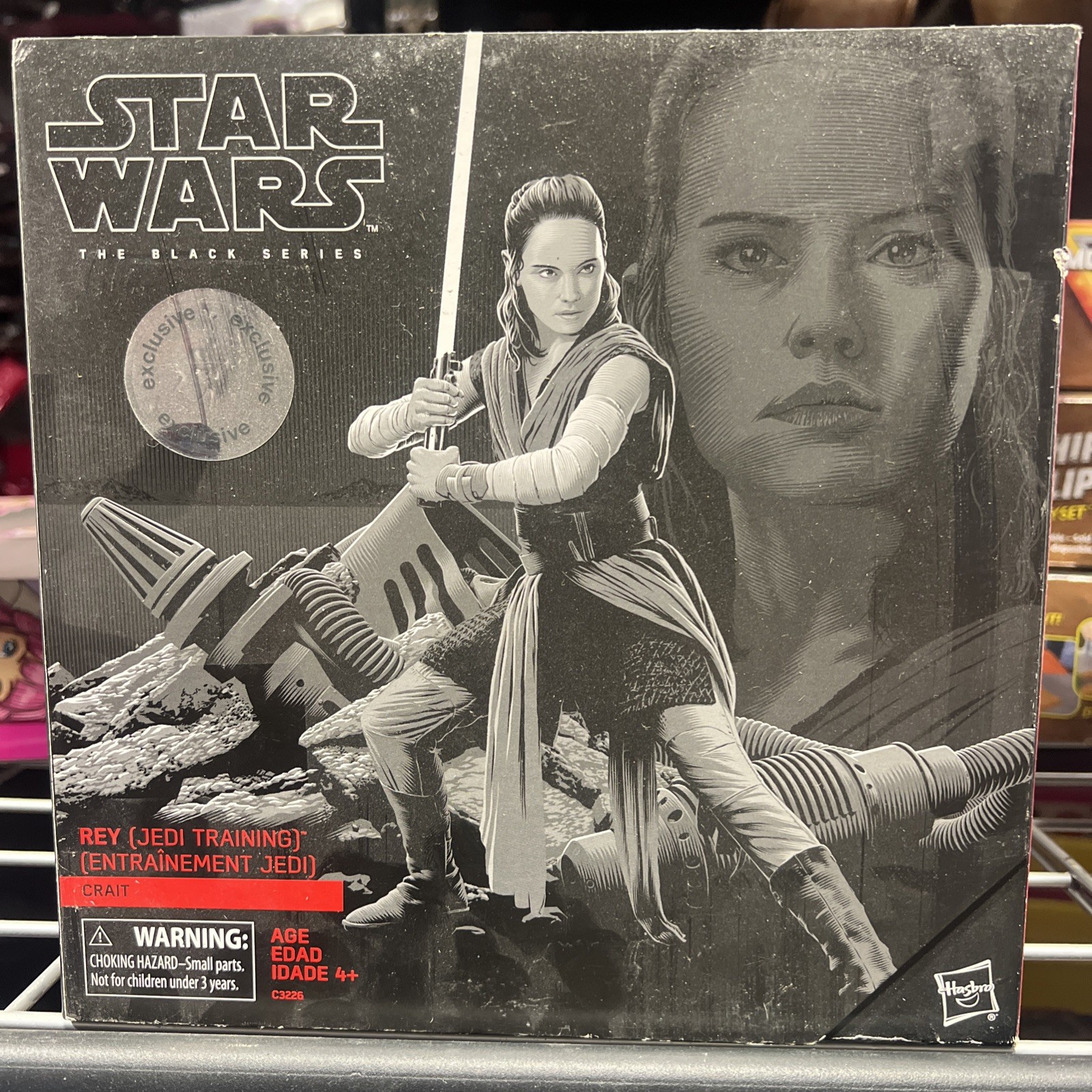 2017 Star Wars Black Series 6&Prime; REY JEDI TRAINING Toys R Us EXCLUSIVE -NEW