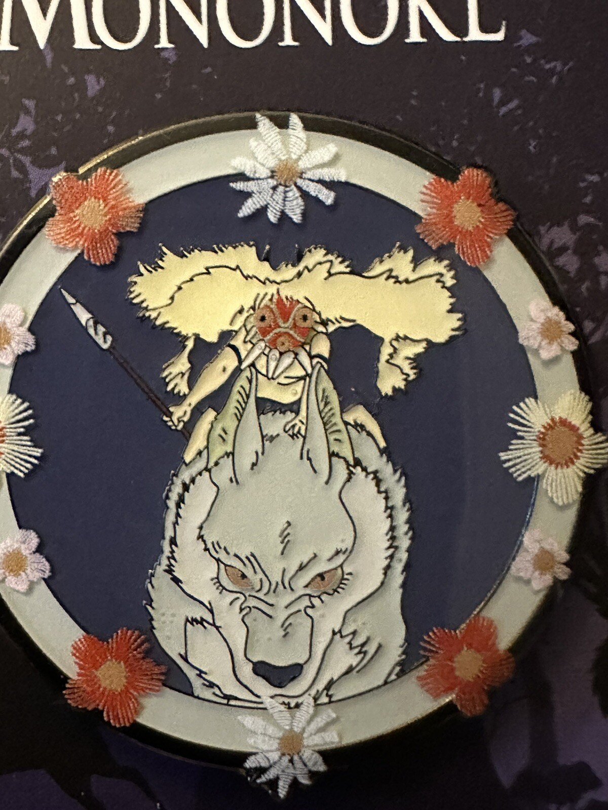Loungefly Studio Ghibli Princess Mononoke San Stained Glass Enamel Pin