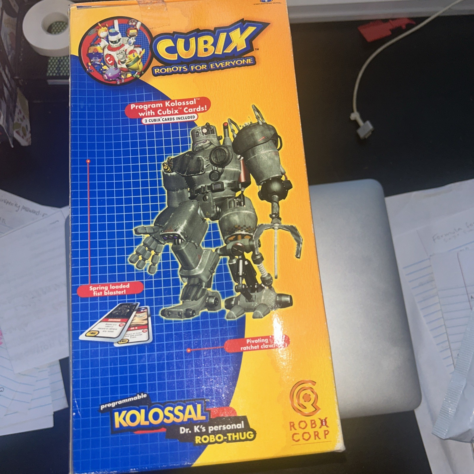 Trendmasters Programmable « Cubix: Robots for Everyone » KOLOSSAL Bot 2001 New NIB