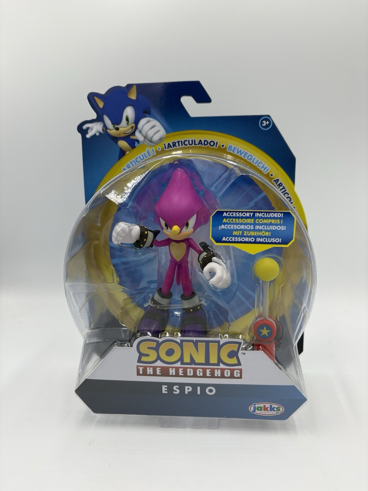 2025 Jakks Pacific 4.5 In Sonic The Hedgehog Espio Action Figure with Checkpoint