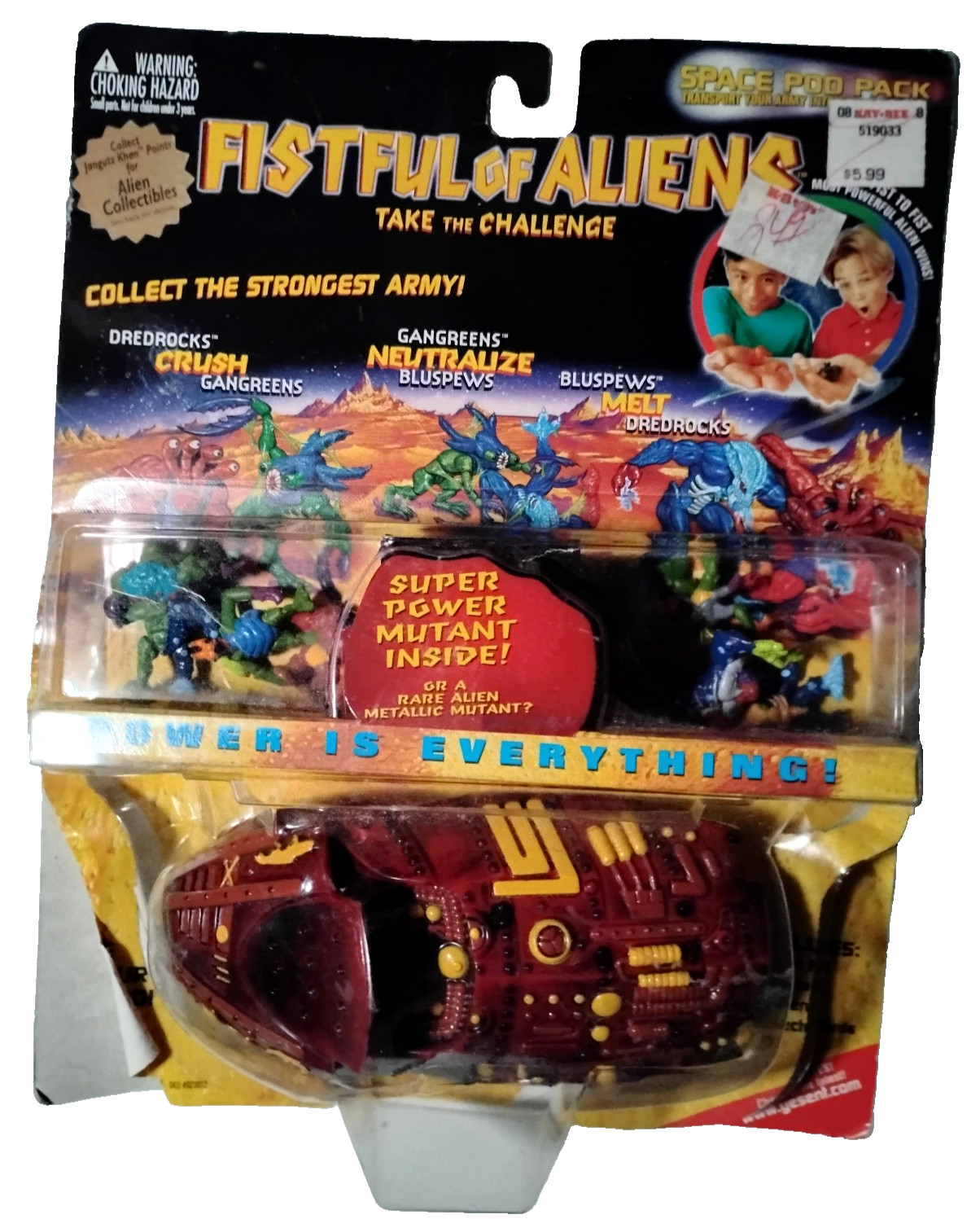Vintage YES! Fistful of Aliens Take the Challenge Power is EVERYTHING! Opened