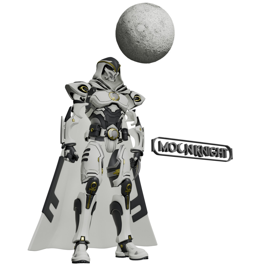 1/6 Scale [Unpainted] Armor (Deluxe): Moon Knight (Armored)