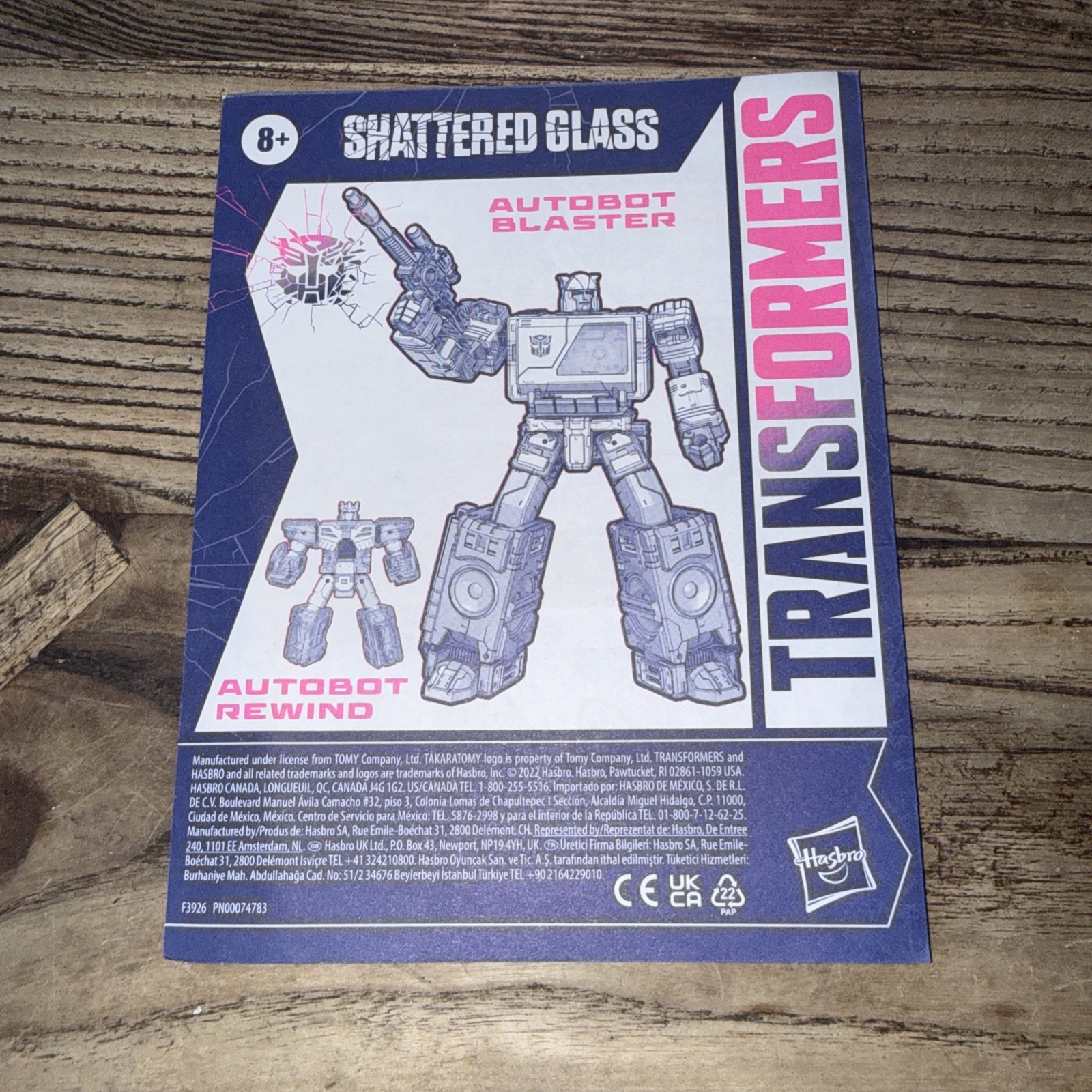 Transformers Generations Shattered Glass Blaster Rewind Complete w/instructions