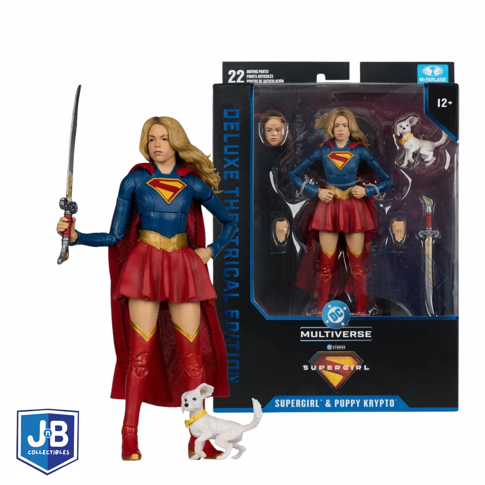 Supergirl and Krypto McFarlane DC Theatrical Collectors Edition 7-Inch