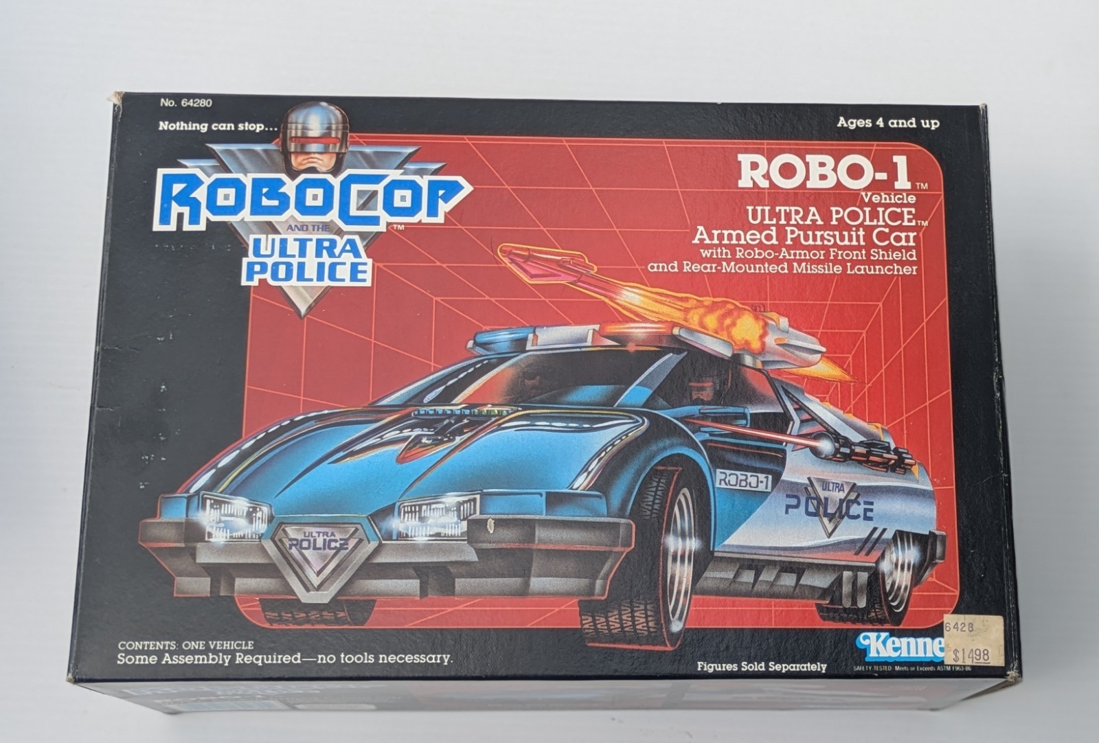 1988 RoboCop Ultra Police Robo-1 Armed Pursuit Car Sealed in Box *FREE SHIPPING*